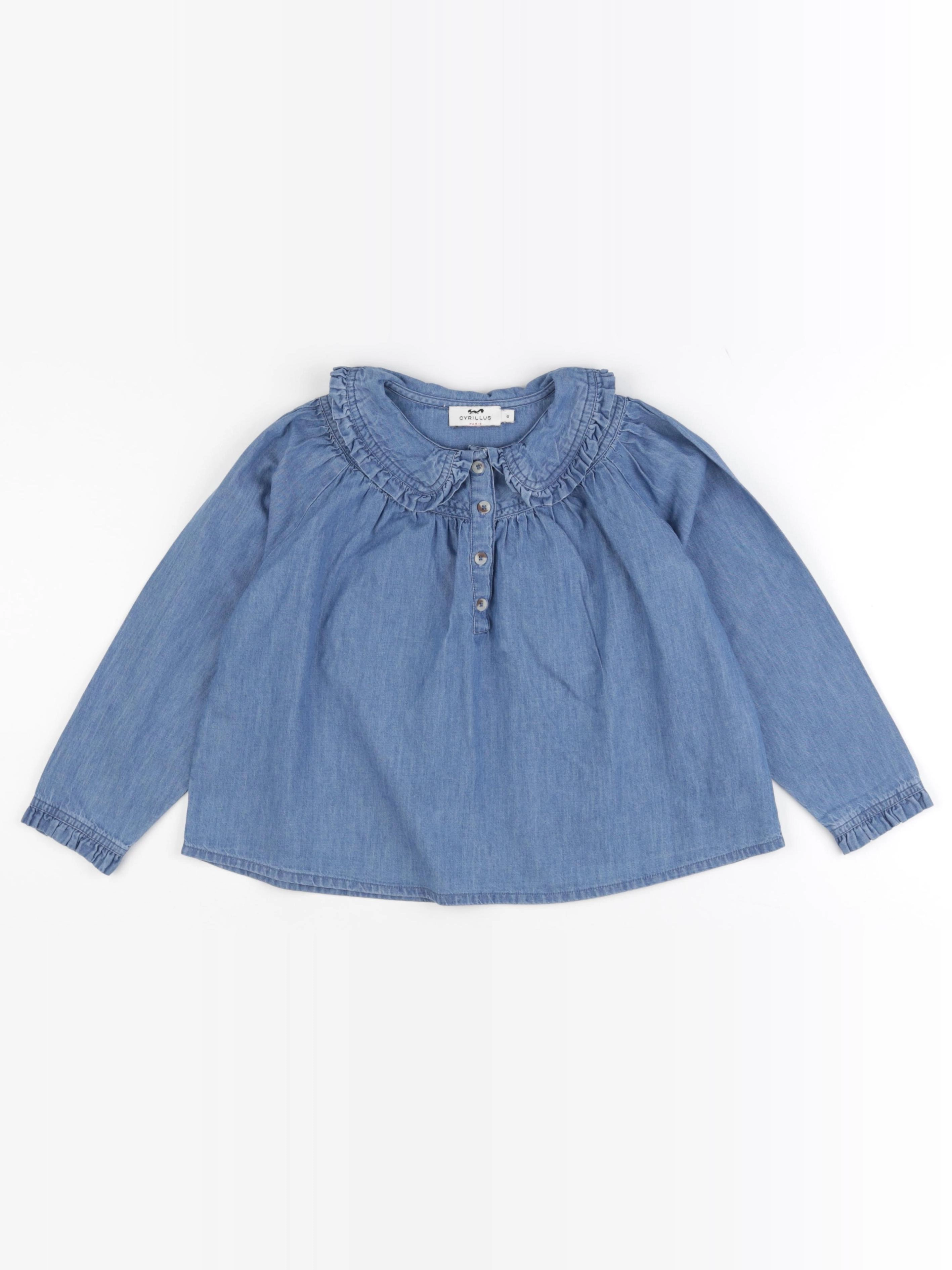 Cyrillus - blouse bleu - 6 ans