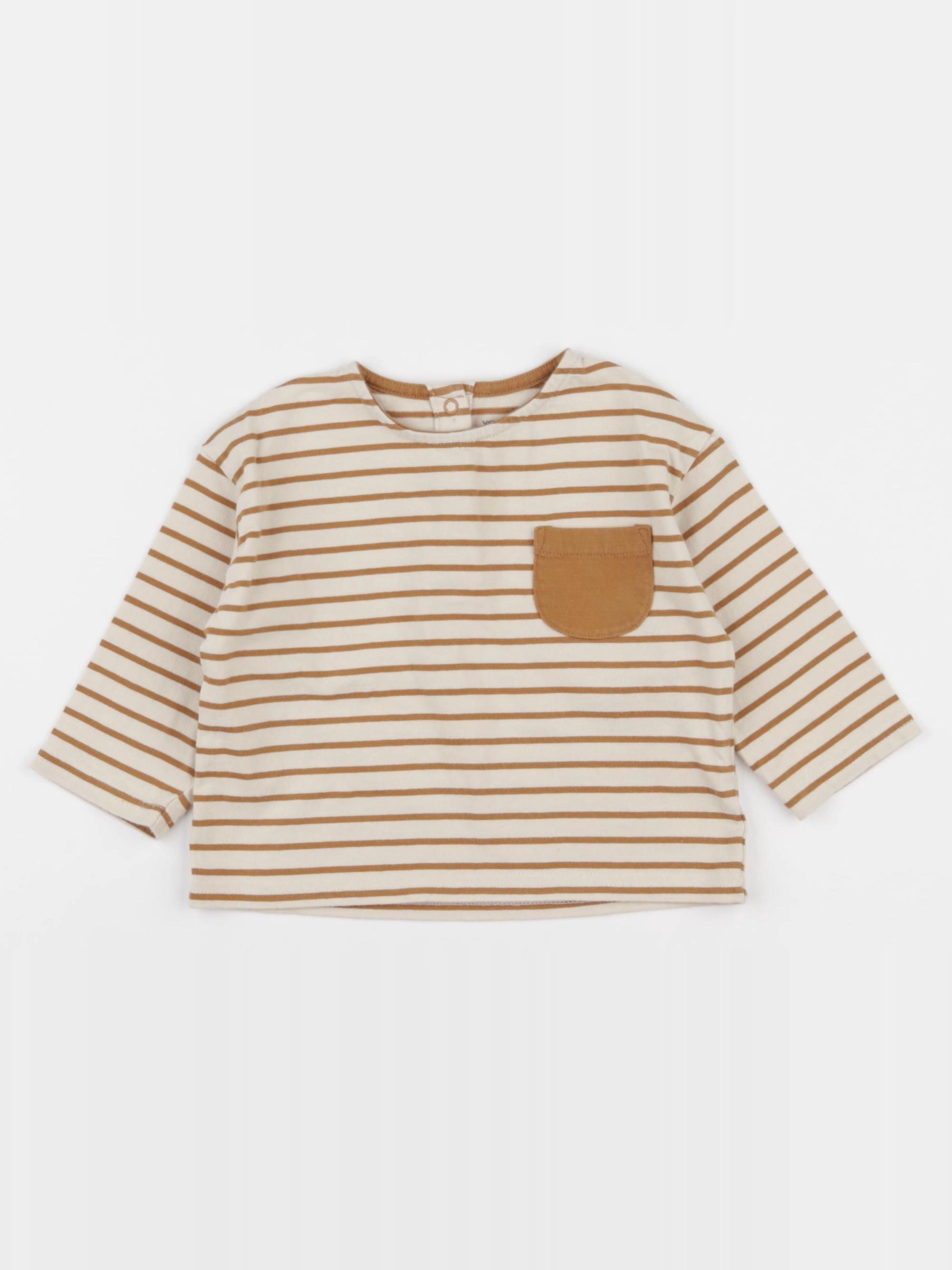 Vertbaudet - tee-shirt marron - 2 ans
