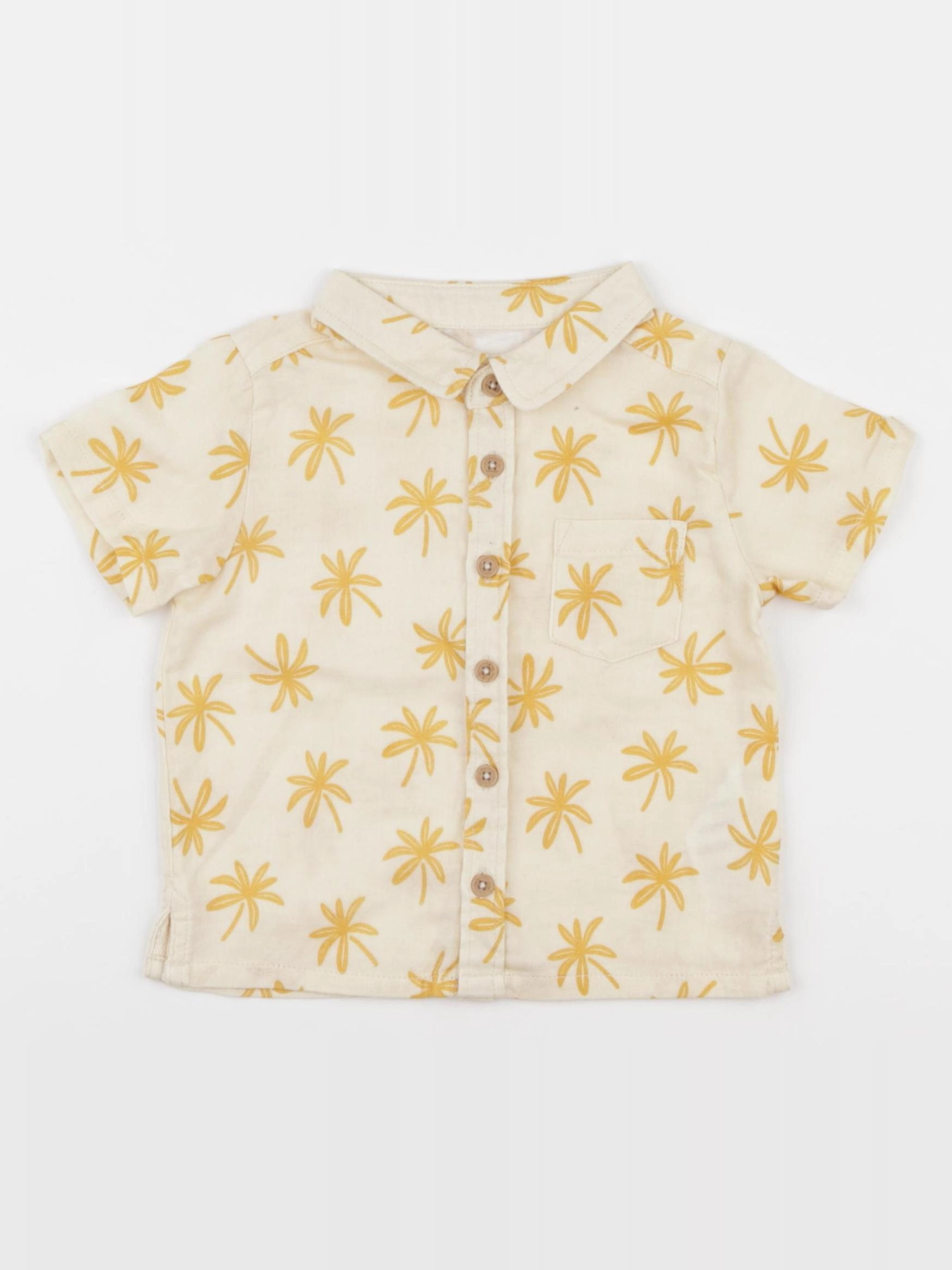 Vertbaudet - chemise jaune - 18 mois