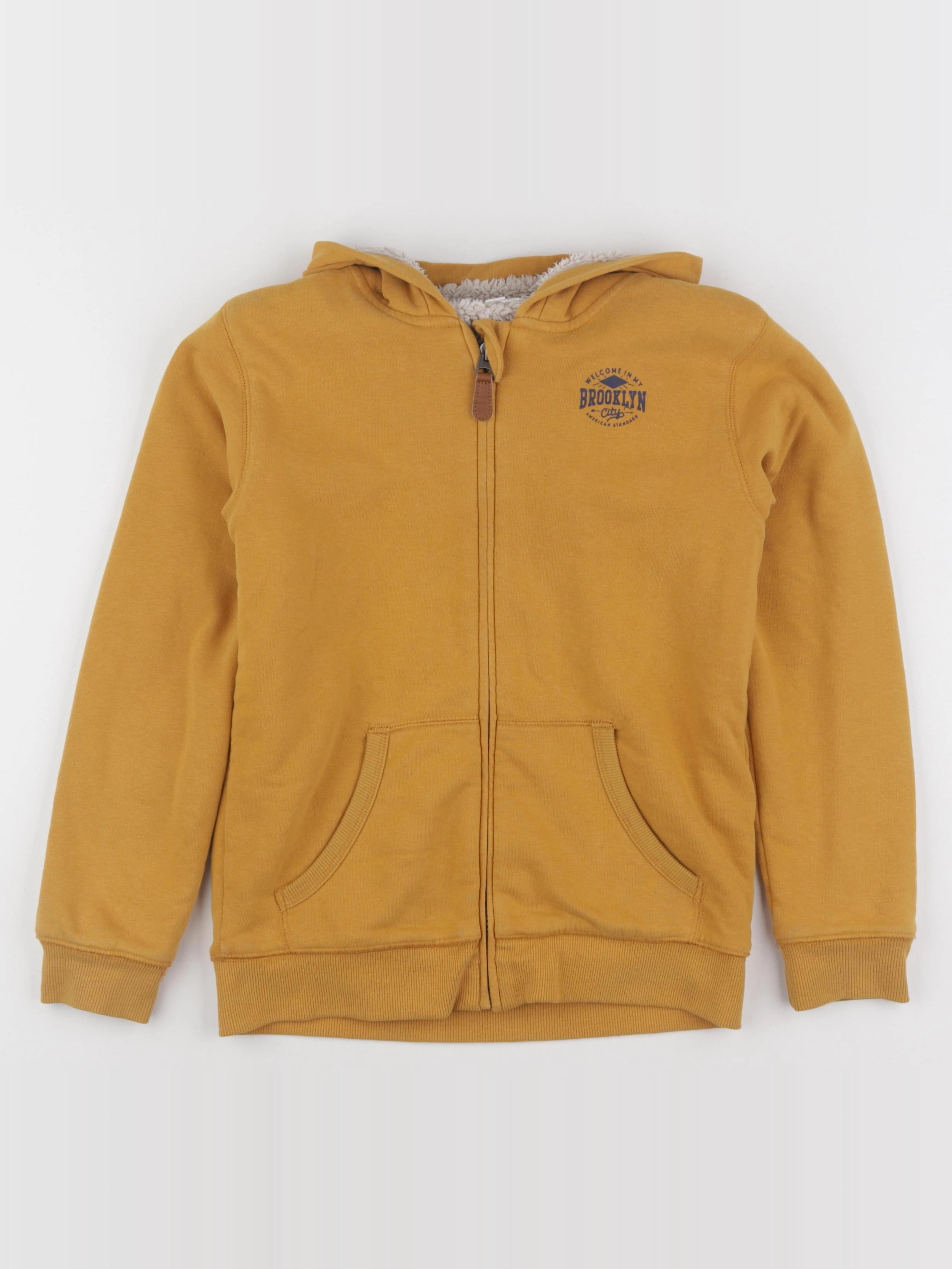 Vertbaudet - sweat jaune - 10 ans