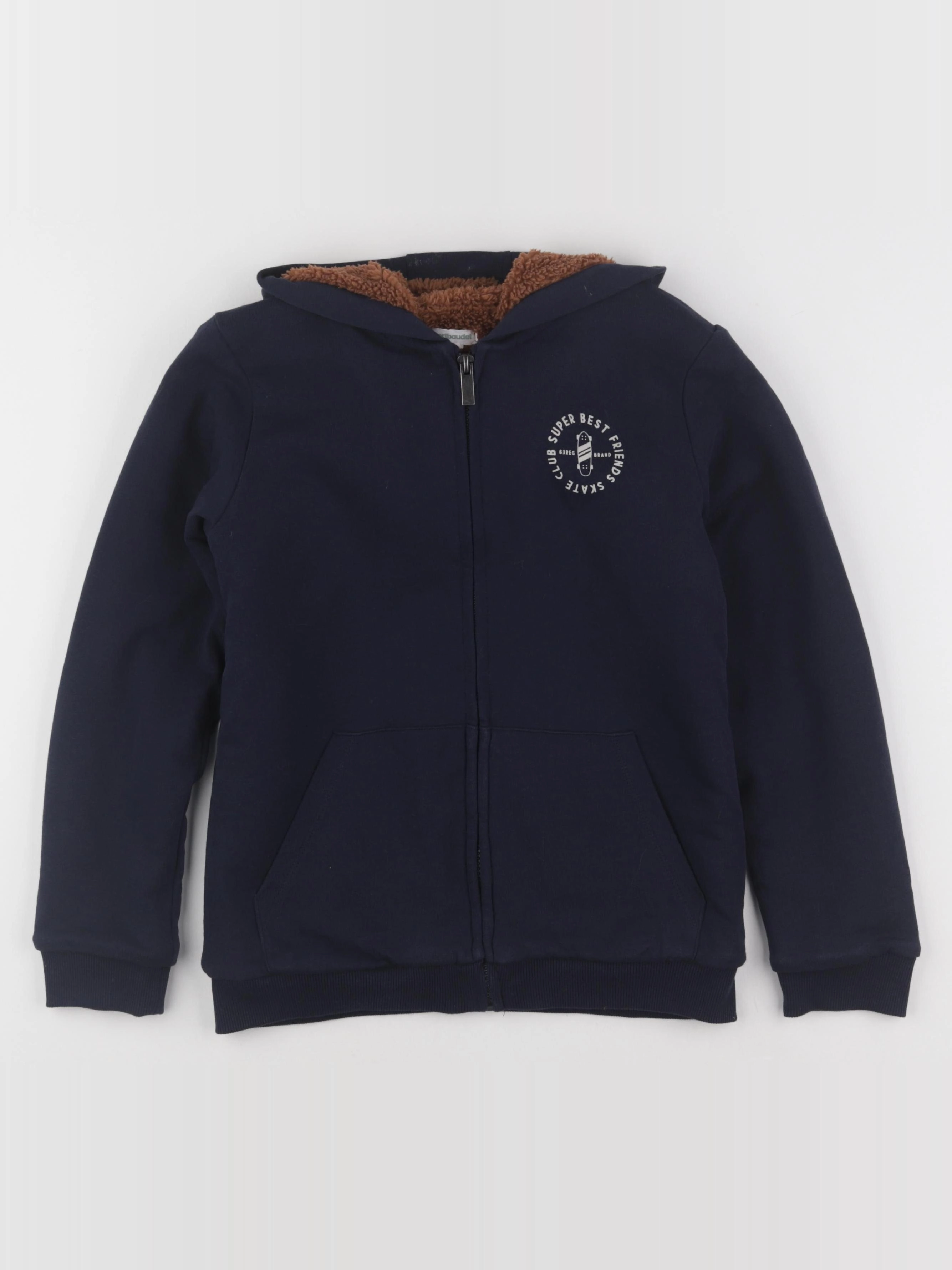 Vertbaudet - sweat bleu - 10 ans