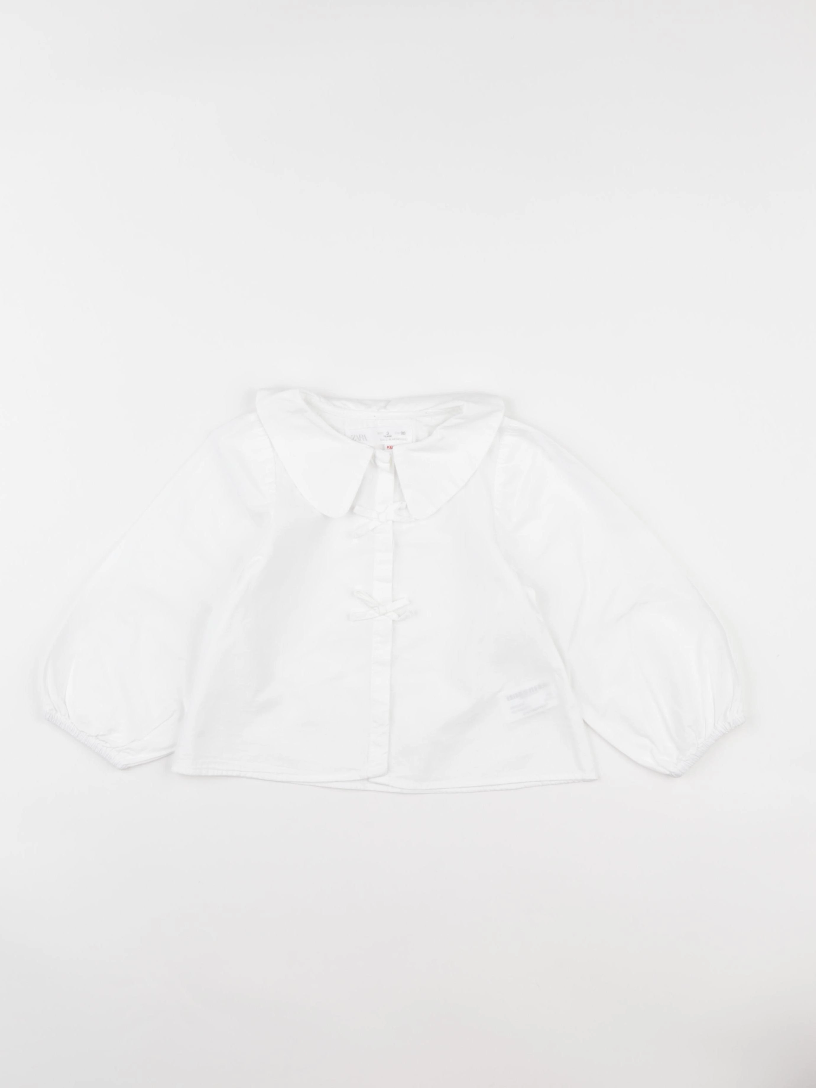 Zara - blouse blanc - 3 ans