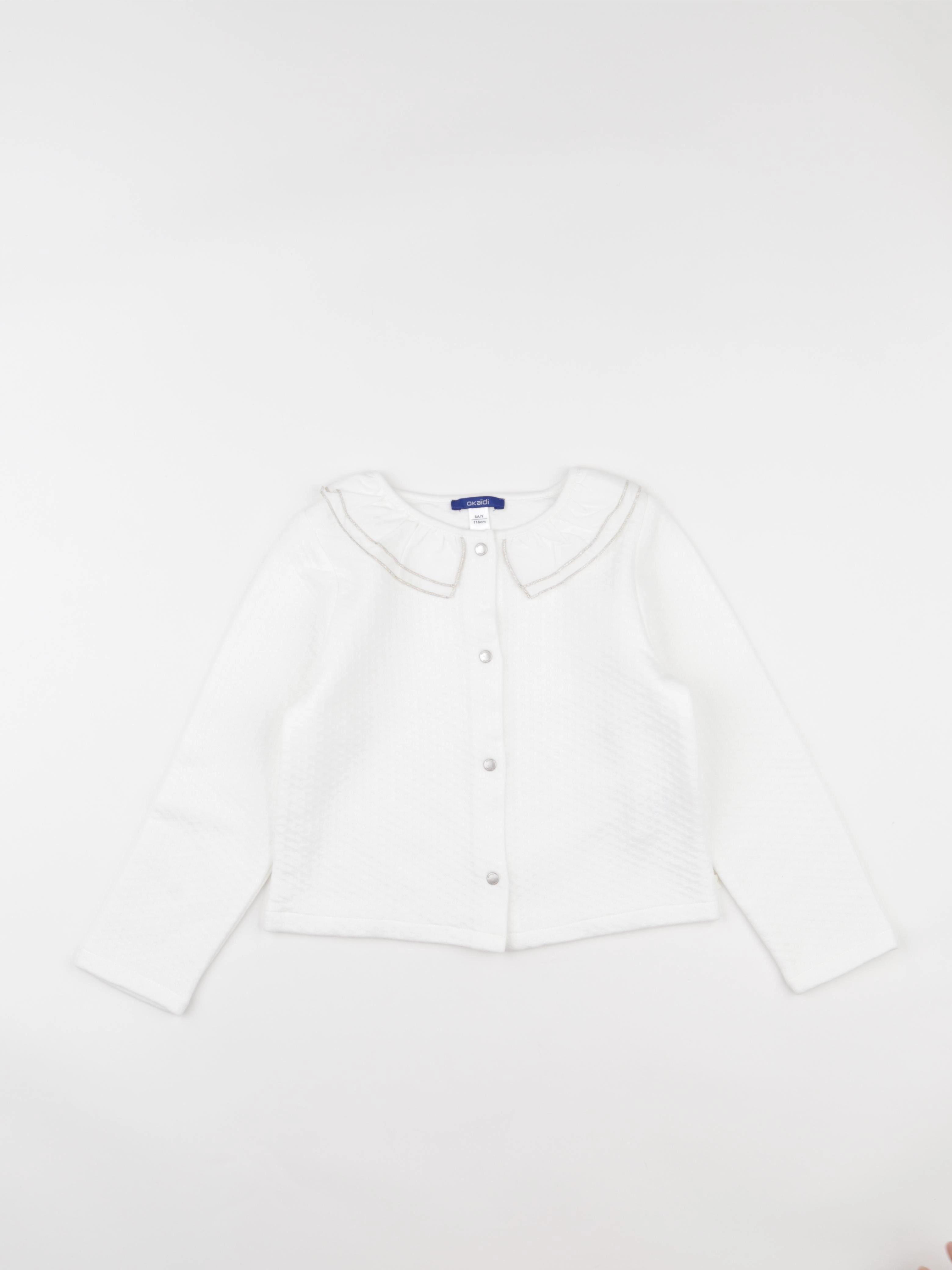 Okaidi - sweat blanc - 6 ans