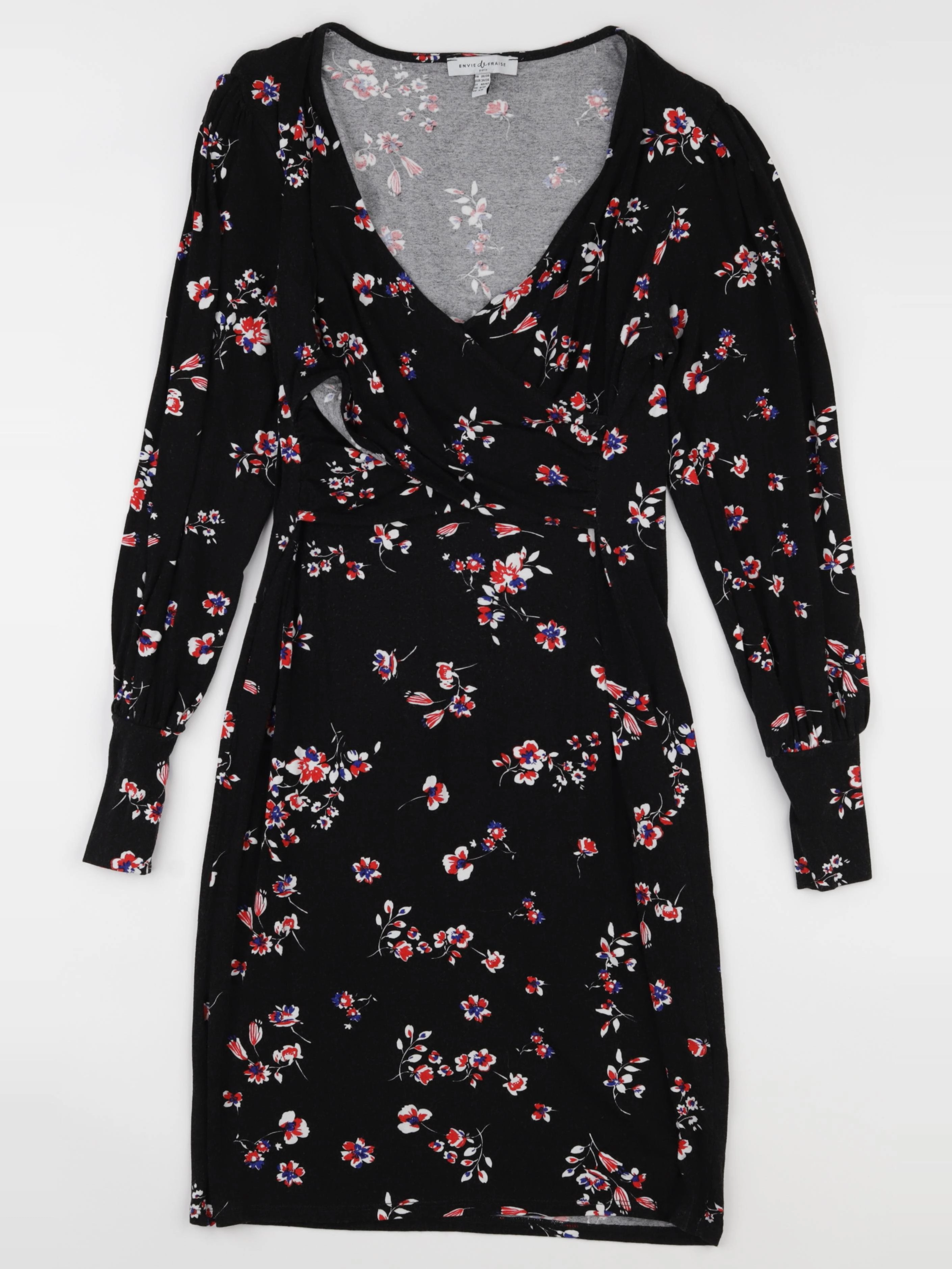 Envie de fraise - robe grossesse, allaitement noir - 36 à 38