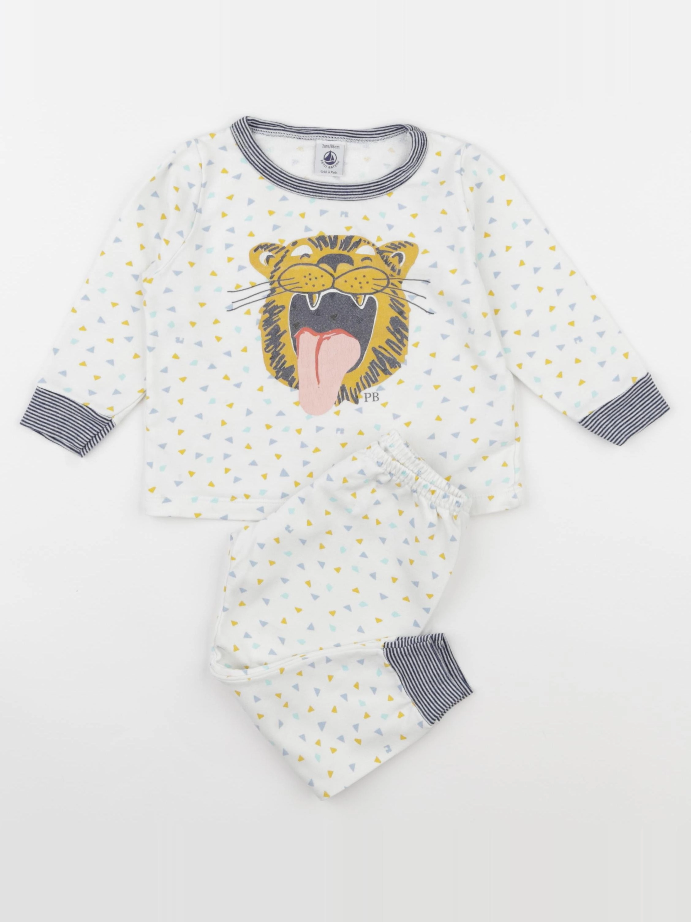Petit Bateau - pyjama multicolore - 2 ans