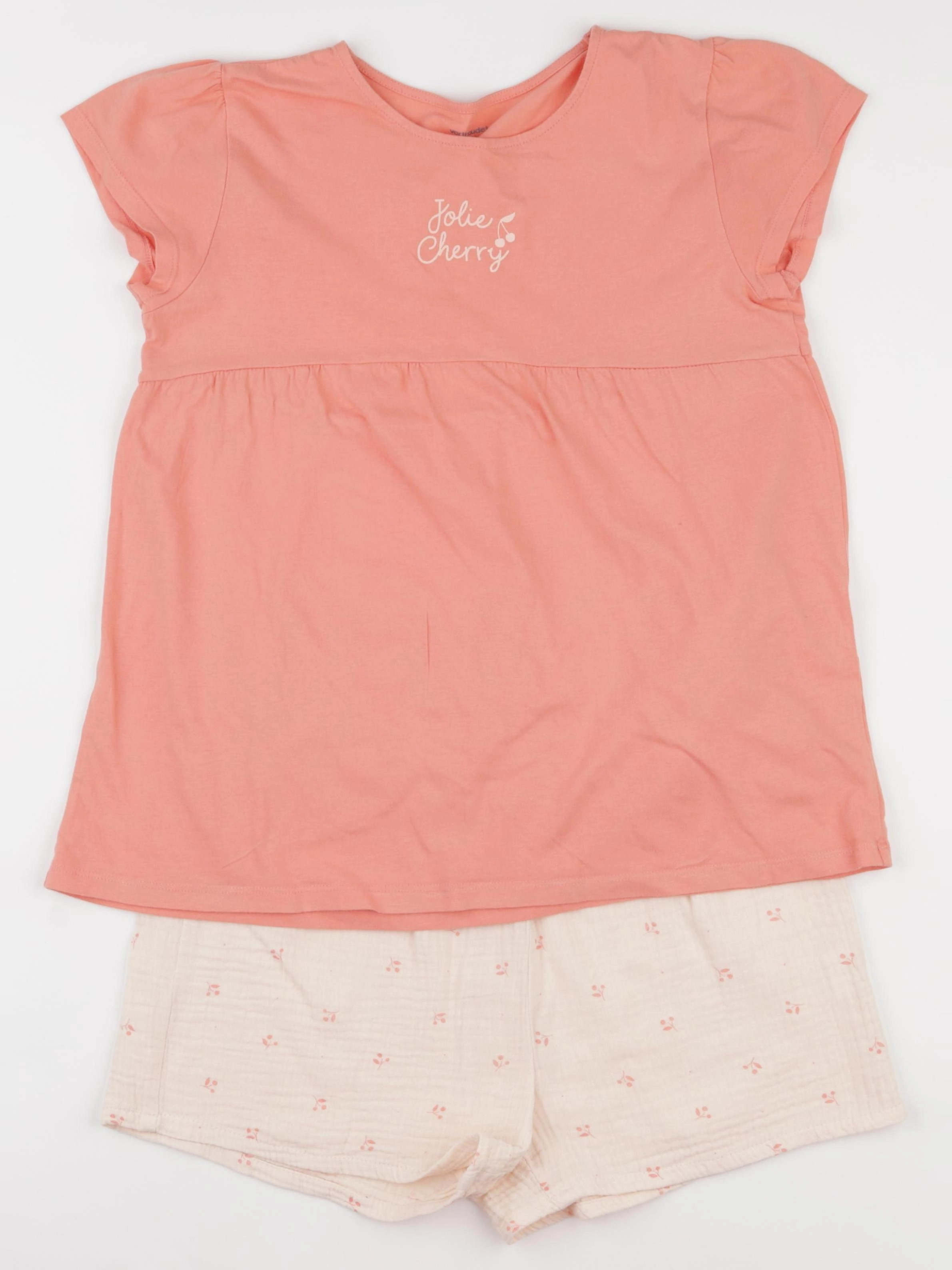 Vertbaudet - pyjama coton rose - 12 ans