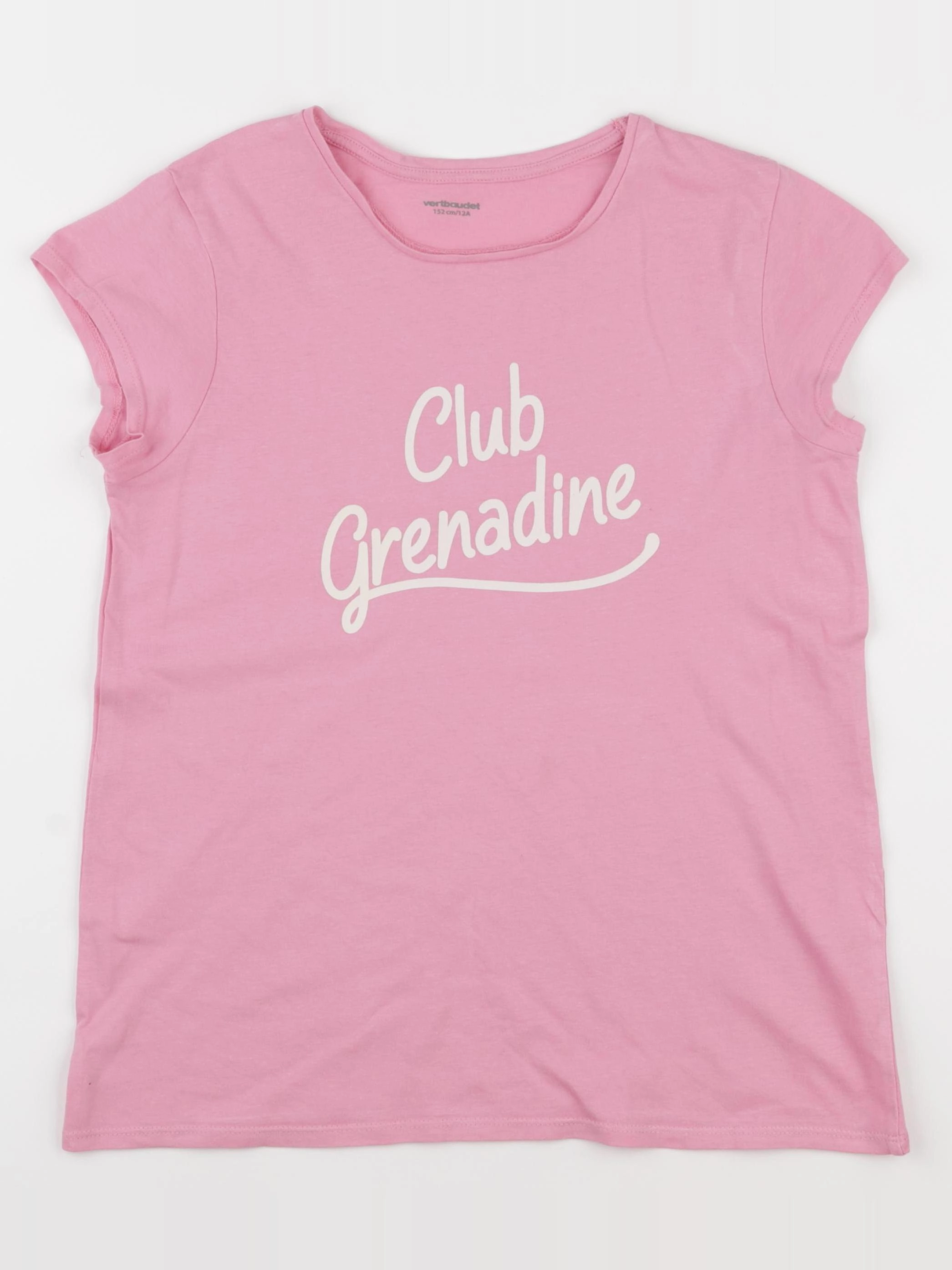 Vertbaudet - tee-shirt rose - 12 ans