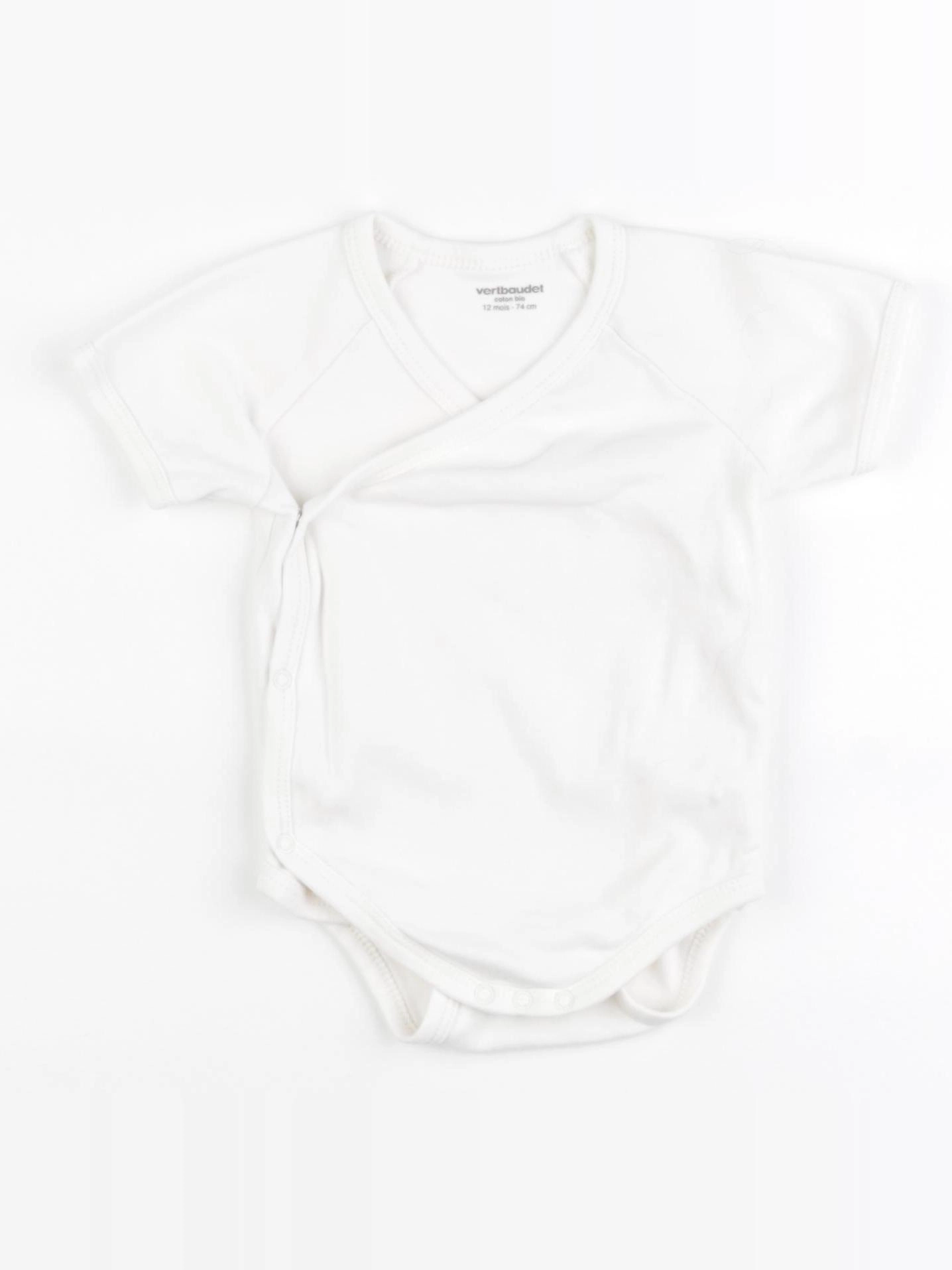 Vertbaudet - body blanc - 12 mois