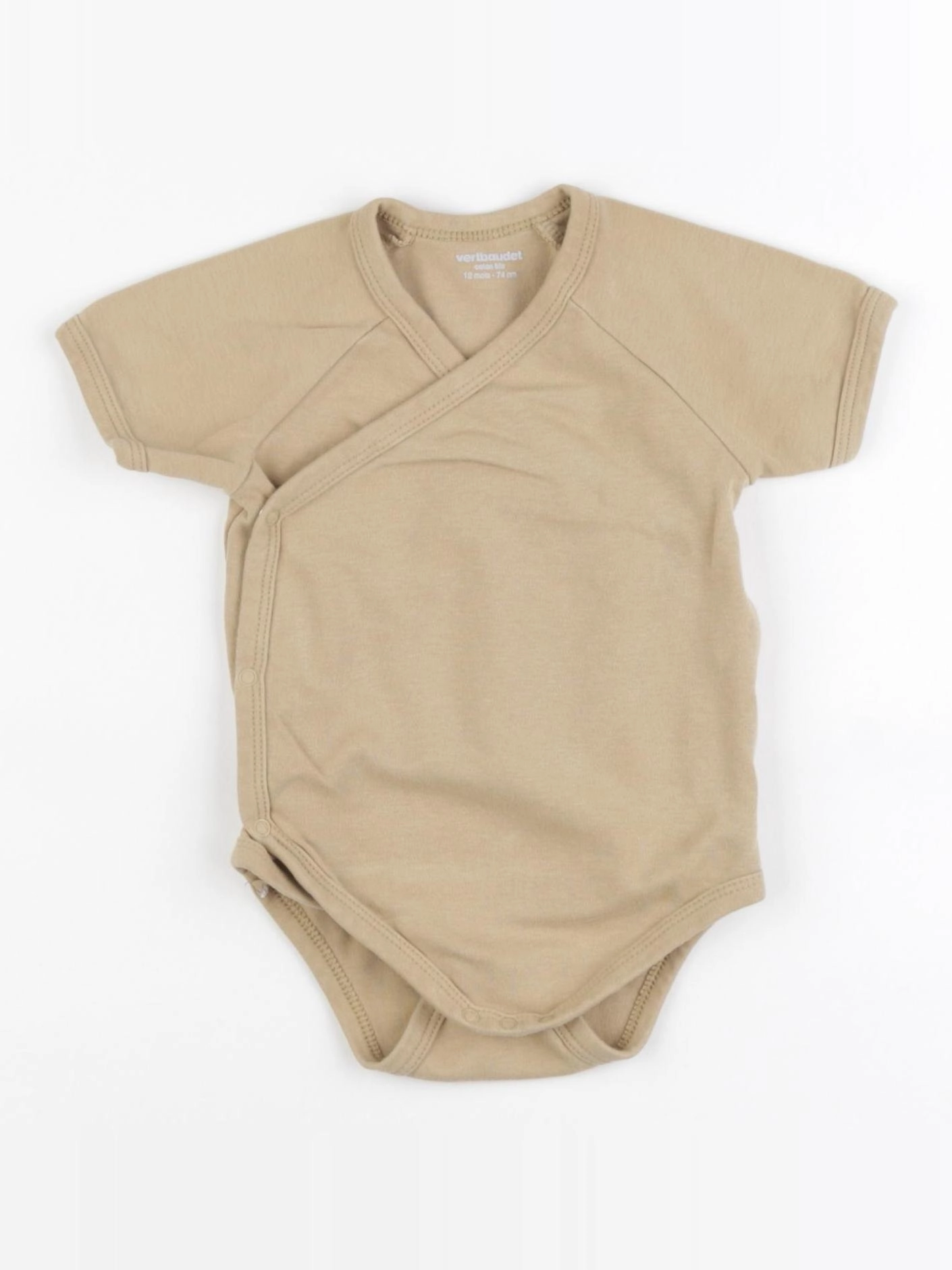 Vertbaudet - body beige - 12 mois