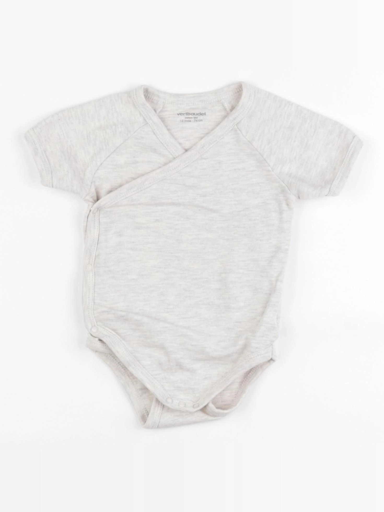 Vertbaudet - body beige - 12 mois