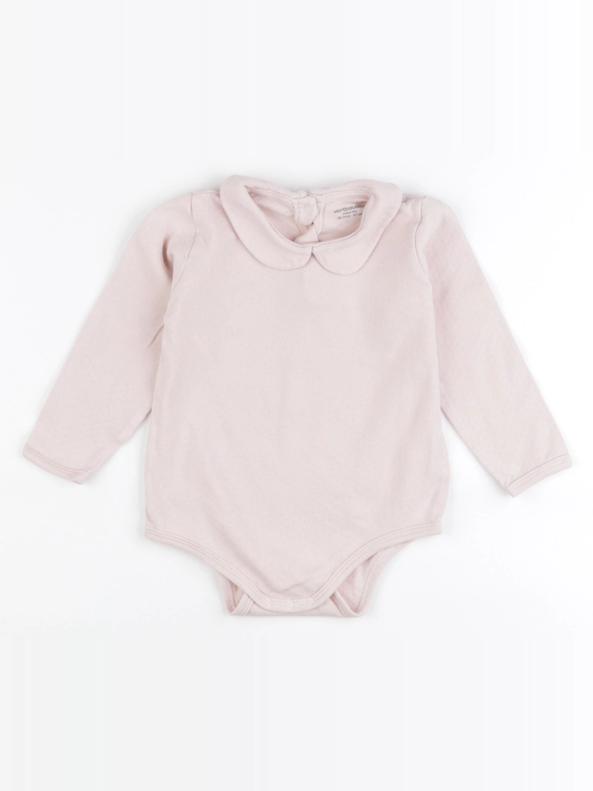 Vertbaudet - body à col rose - 36 mois