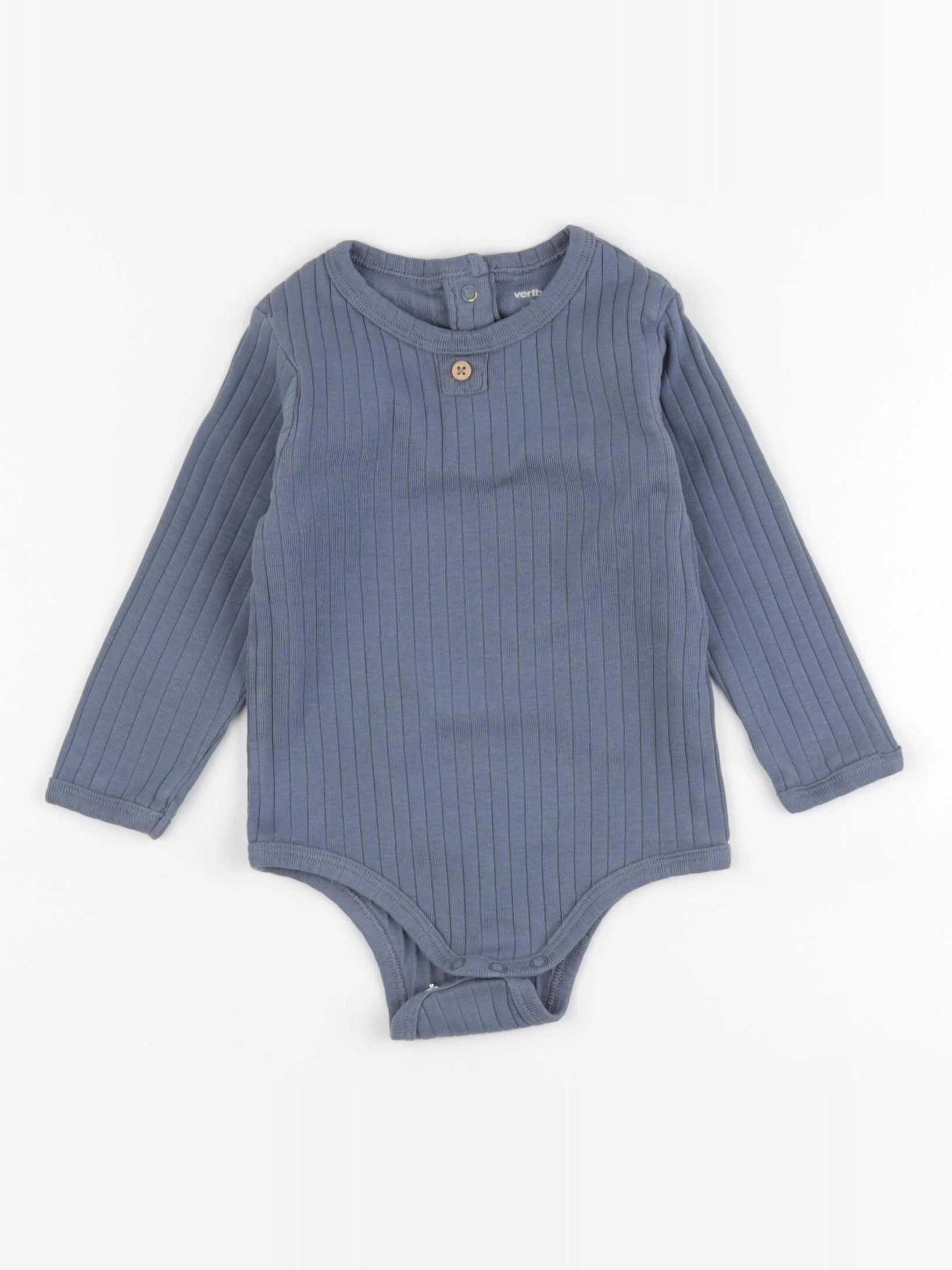 Vertbaudet - body bleu - 12 mois