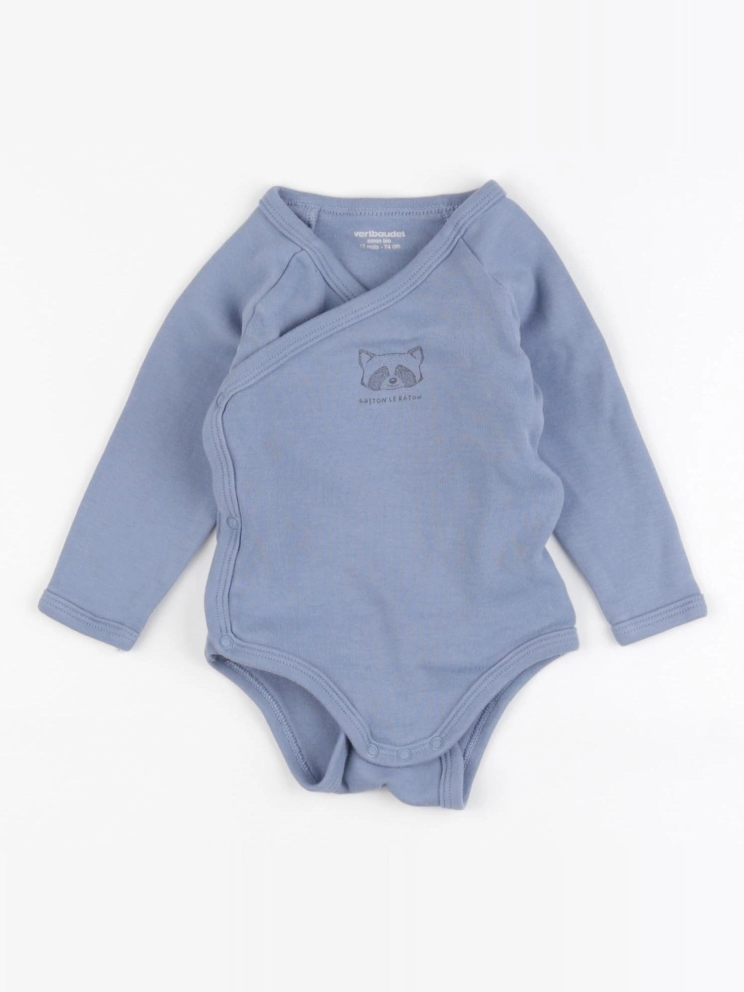 Vertbaudet - body bleu - 12 mois