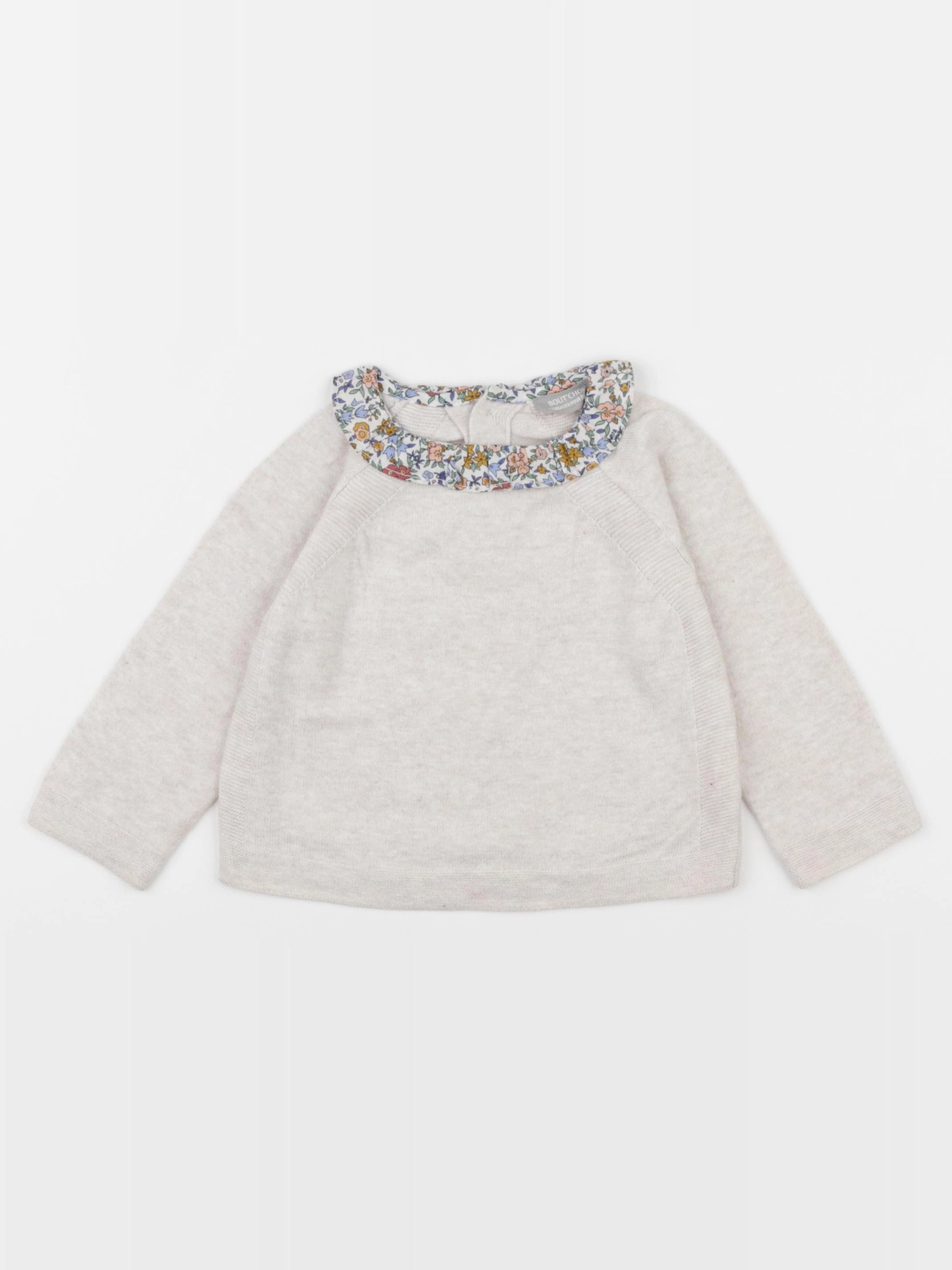 Boutchou - pull beige - 12 mois