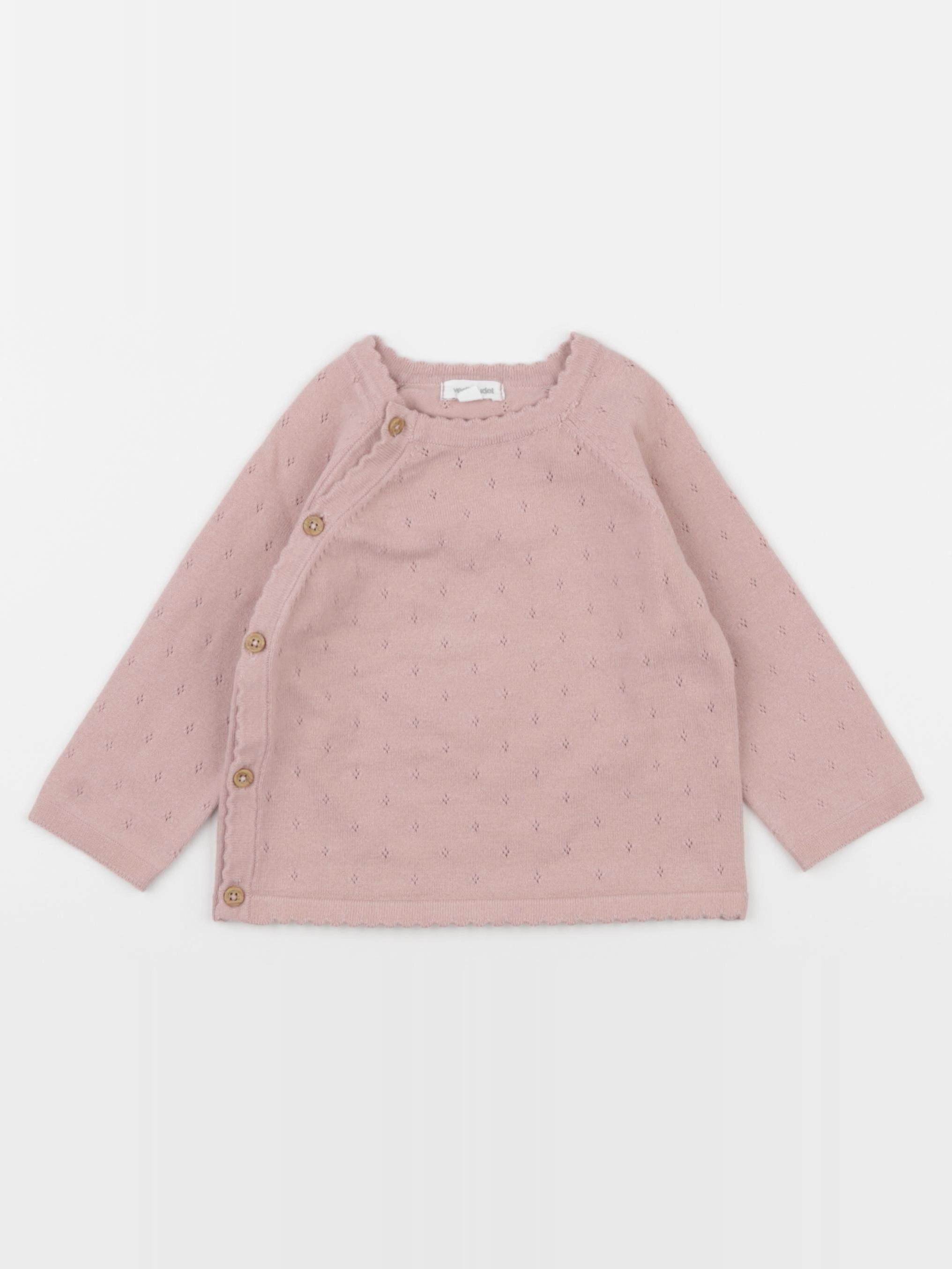 Vertbaudet - pull rose - 18 mois