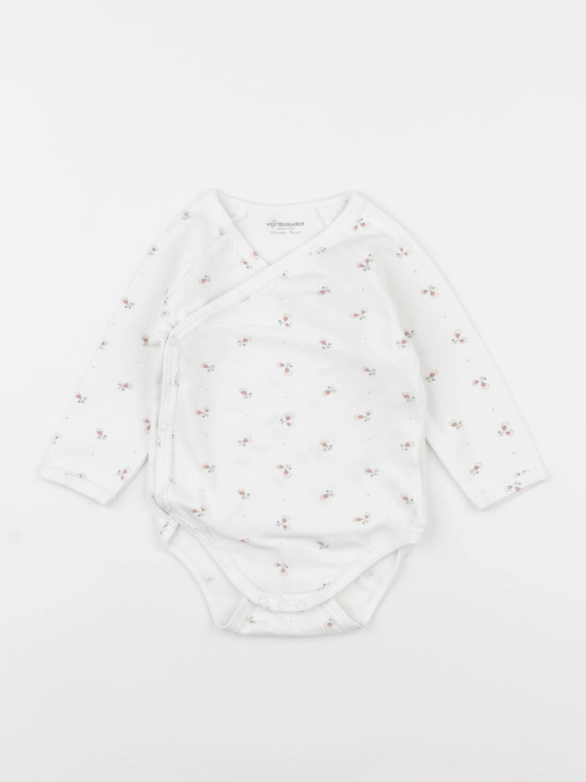 Vertbaudet - body blanc - 12 mois