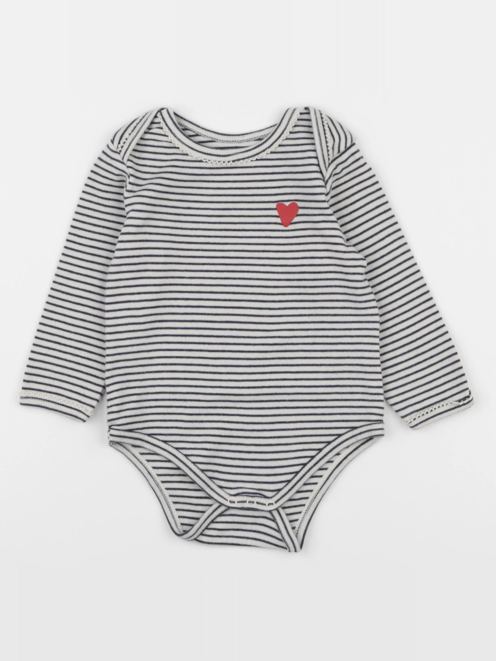 Vertbaudet - body beige, bleu - 18 mois