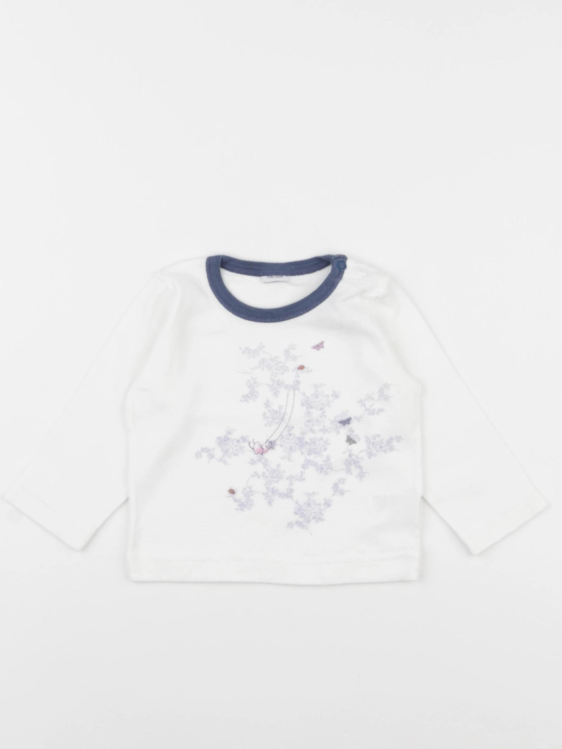 Petit Bateau - maillot de corps blanc - 12 mois