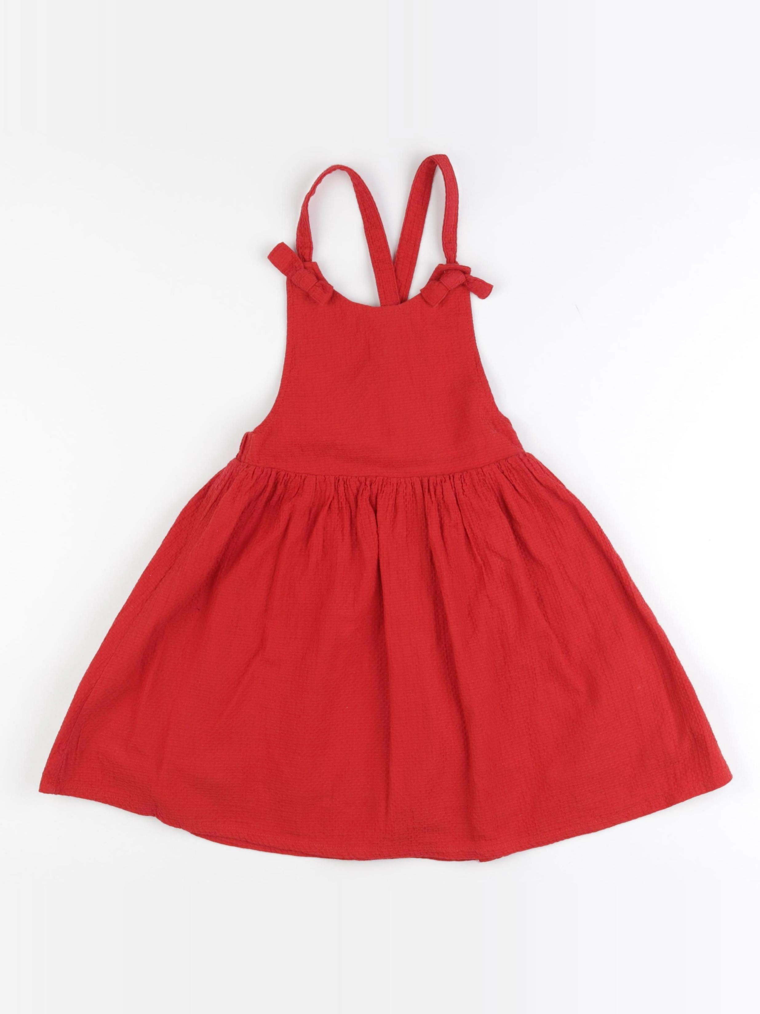 Monoprix - robe rouge - 5 ans