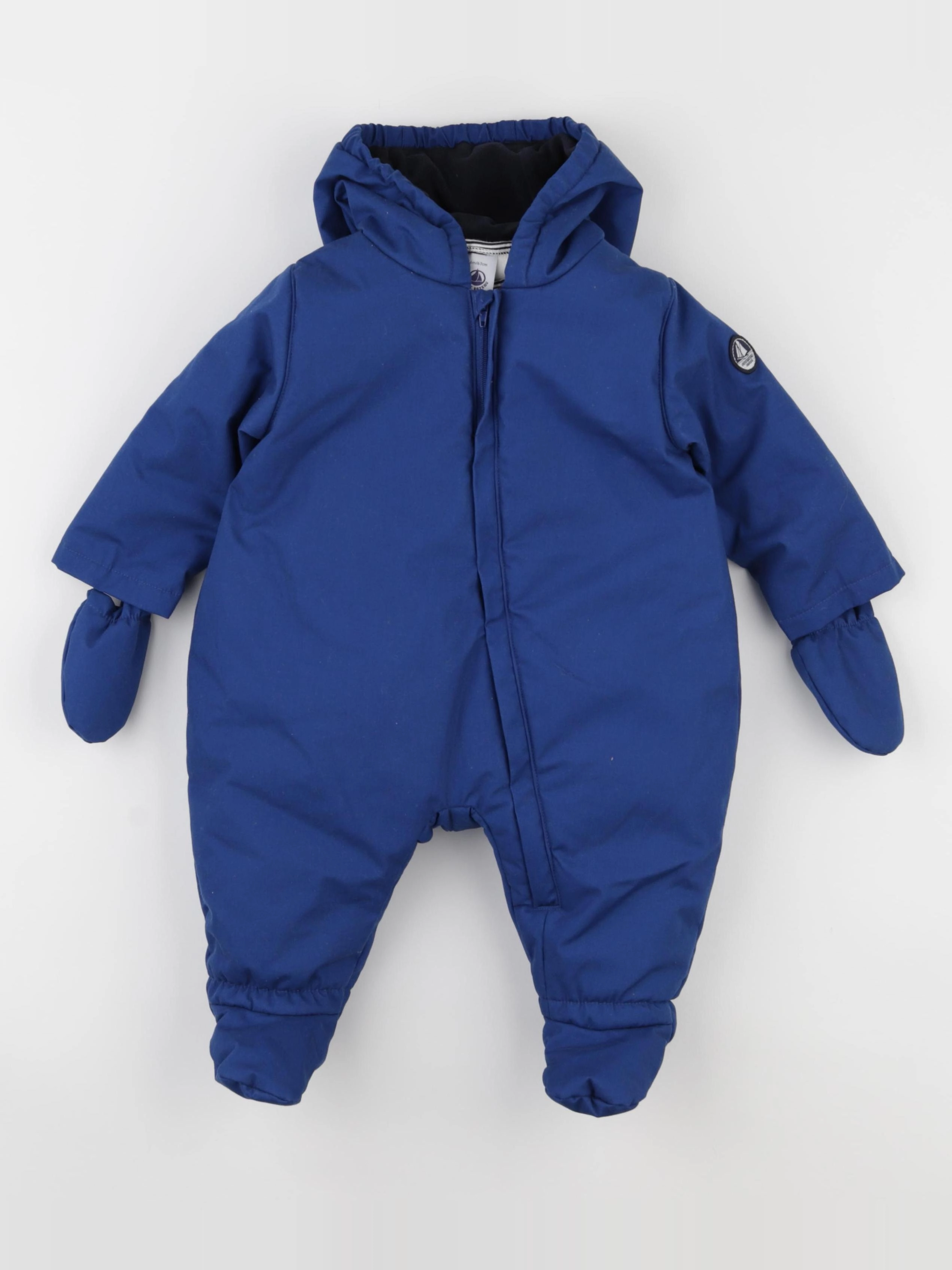 Petit Bateau - combi-pilote bleu - 6 mois