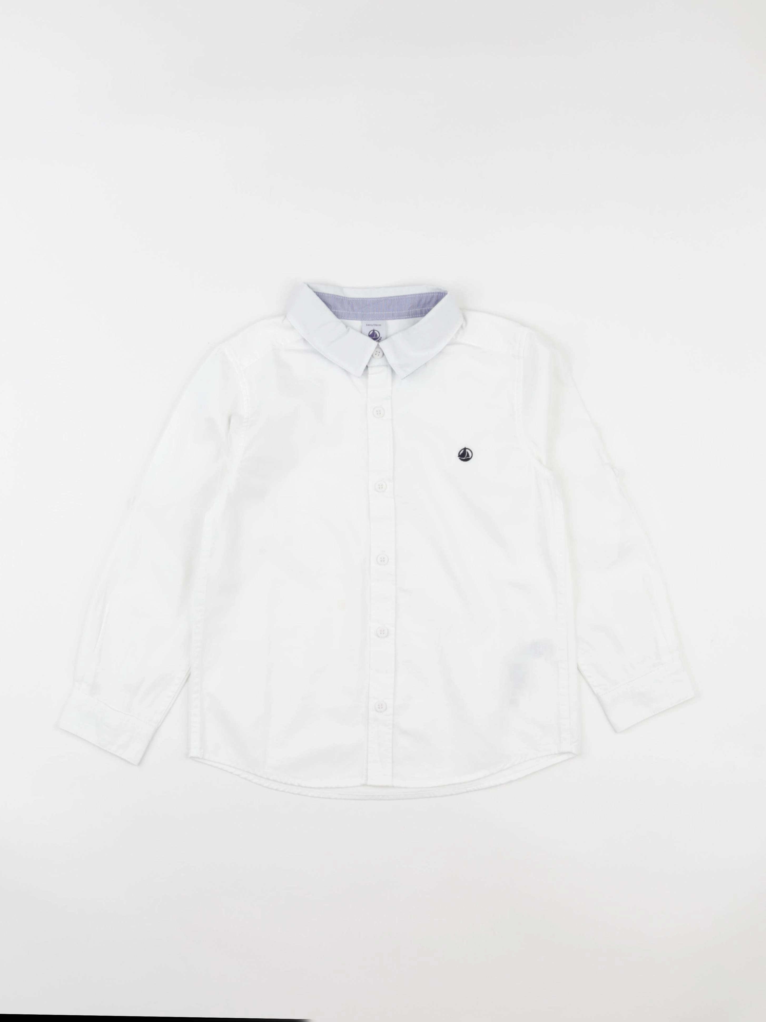 Petit Bateau - chemise blanc - 6 ans