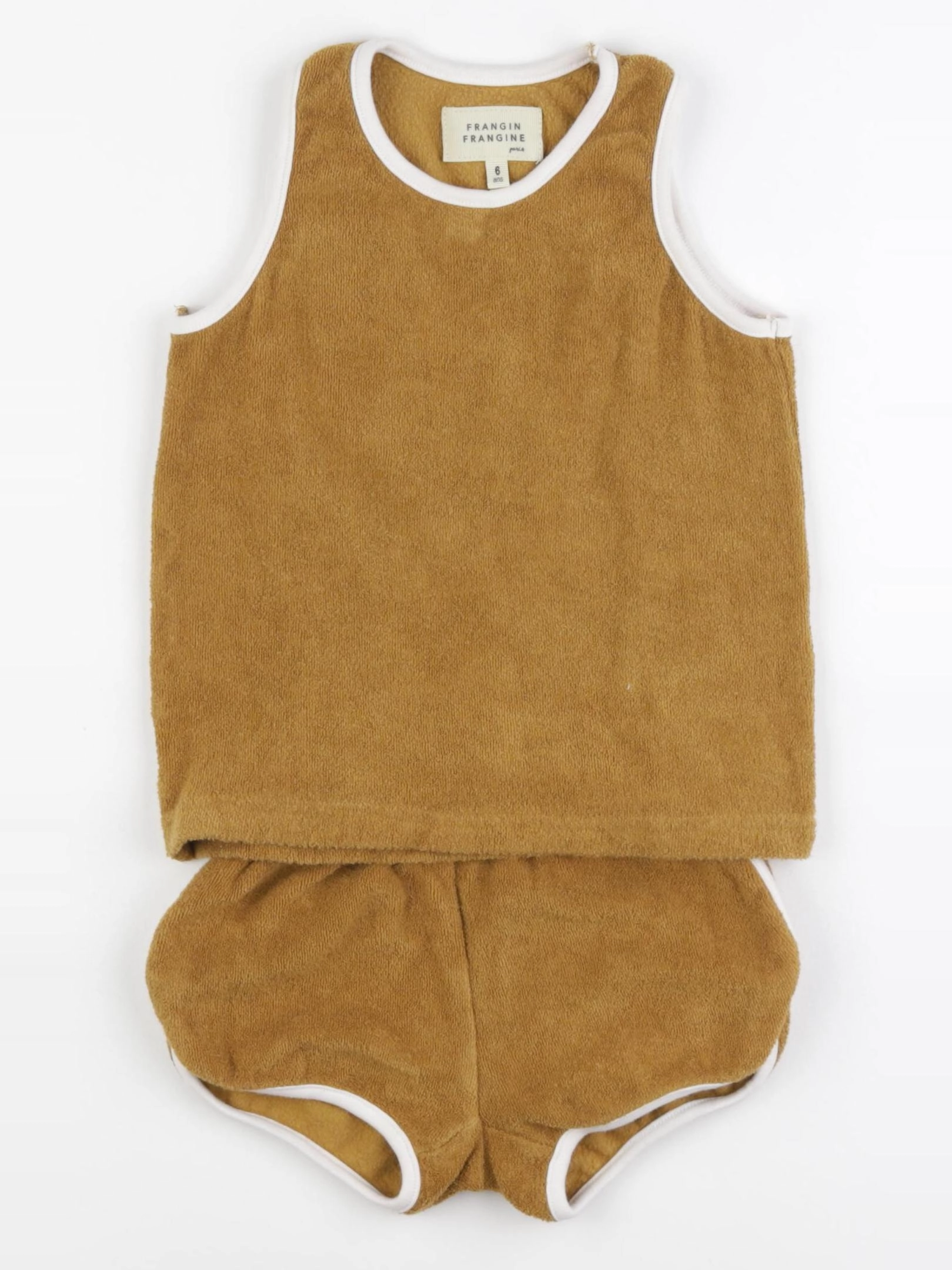 Frangin Frangine - ensemble marron - 6 ans