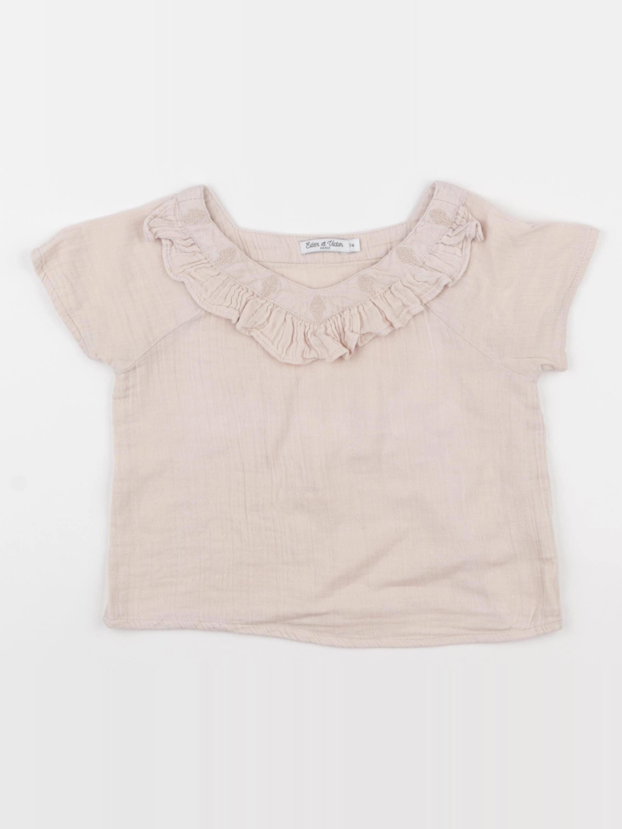 Eden & Victor - blouse rose - 3 ans