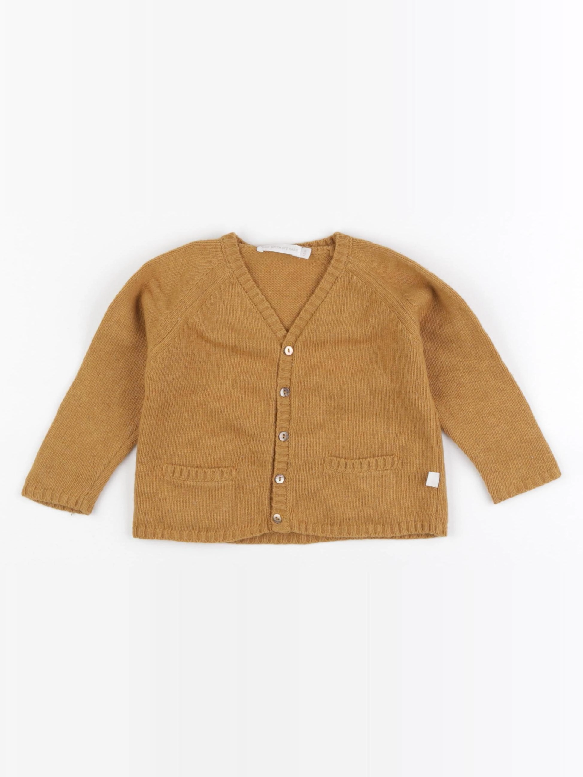 Les Enfantines - gilet marron - 12 mois