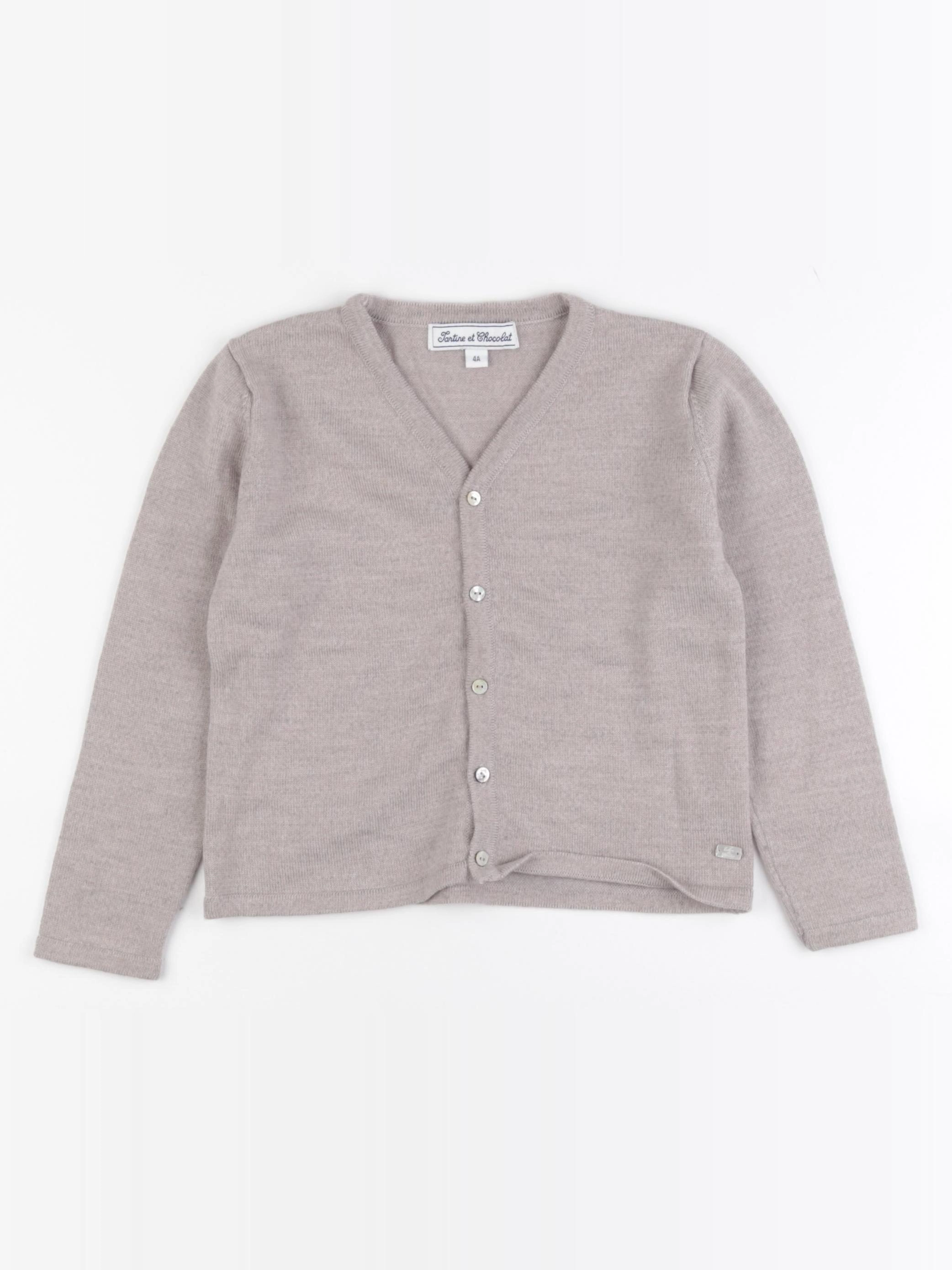 Tartine & Chocolat - gilet beige - 4 ans
