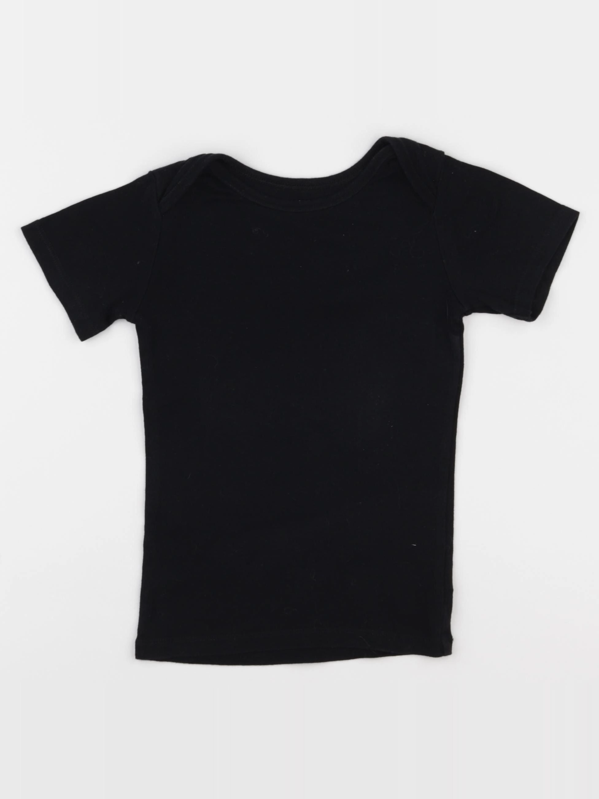 H&M - maillot de corps noir - 2/3 ans