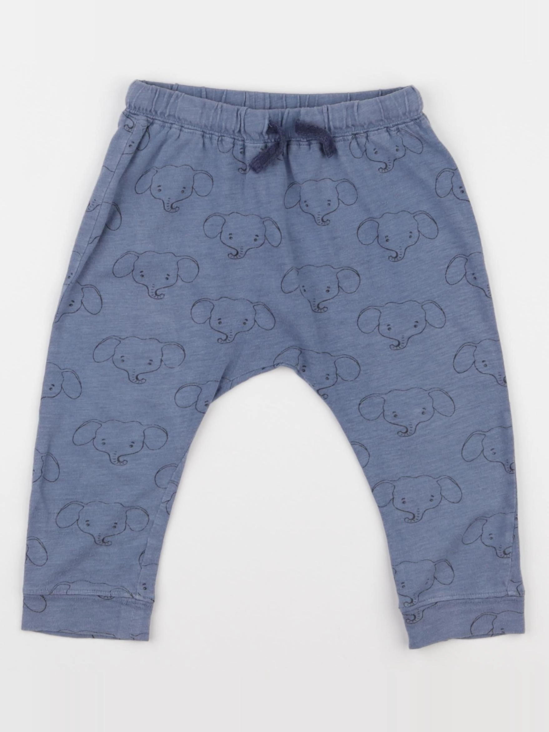 H&M - sarouel bleu - 12/18 mois