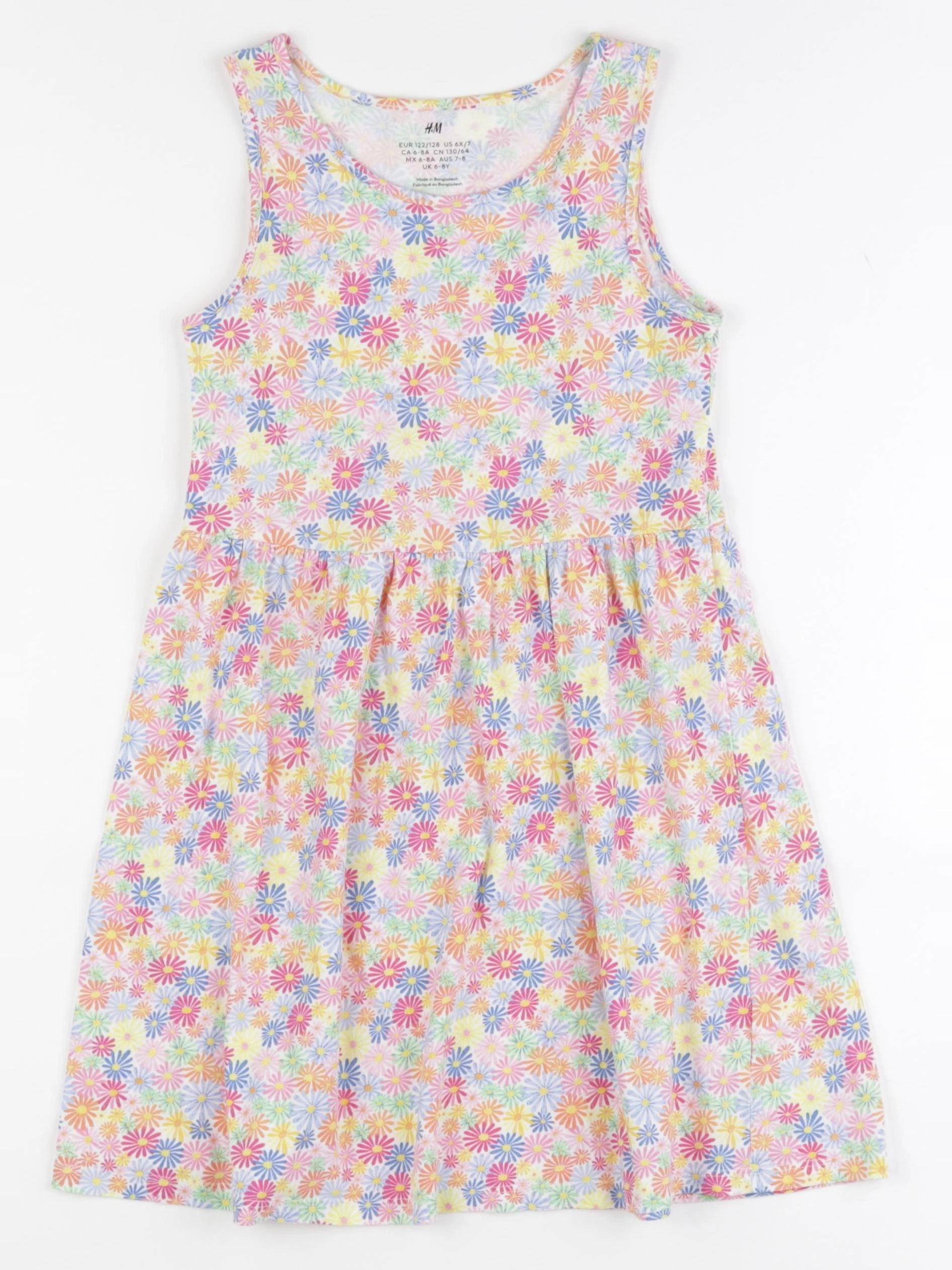 H&M - robe multicolore - 6/8 ans