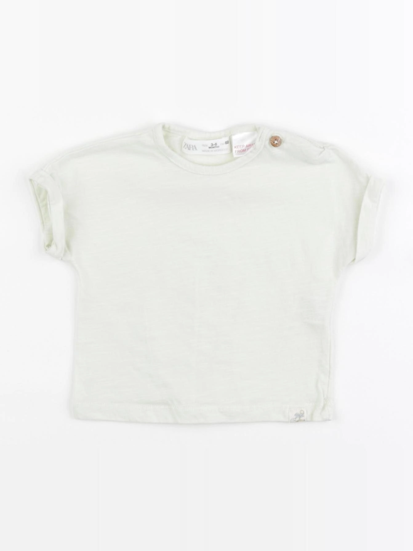 Zara - tee-shirt vert - 3/6 mois