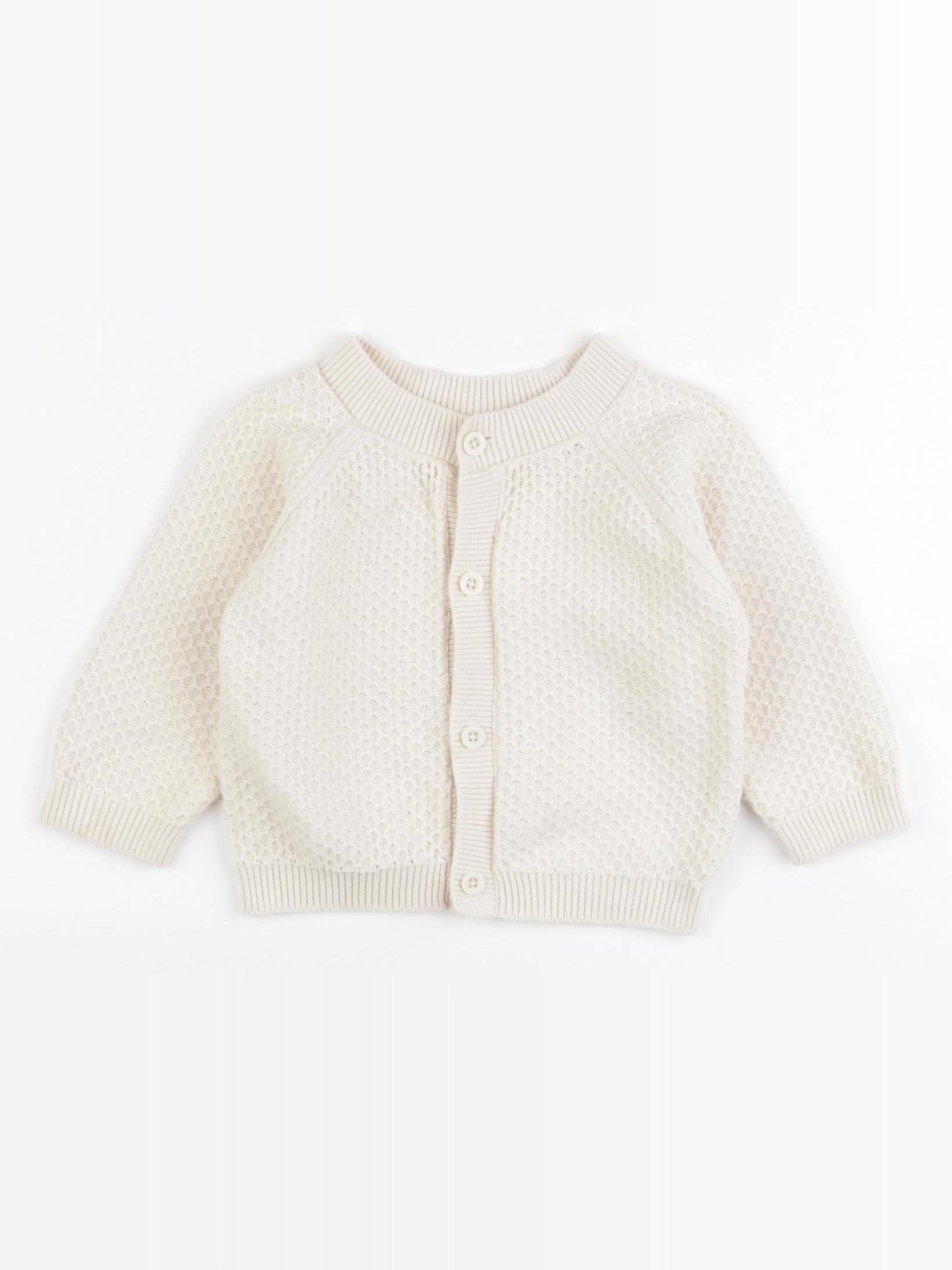 Petit Bateau - gilet beige - 6 mois
