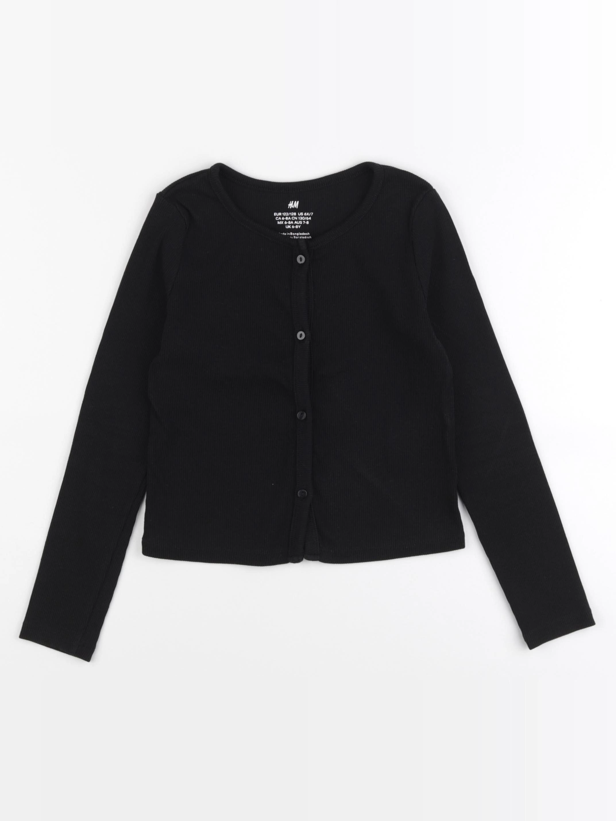 H&M - tee-shirt noir - 6/8 ans