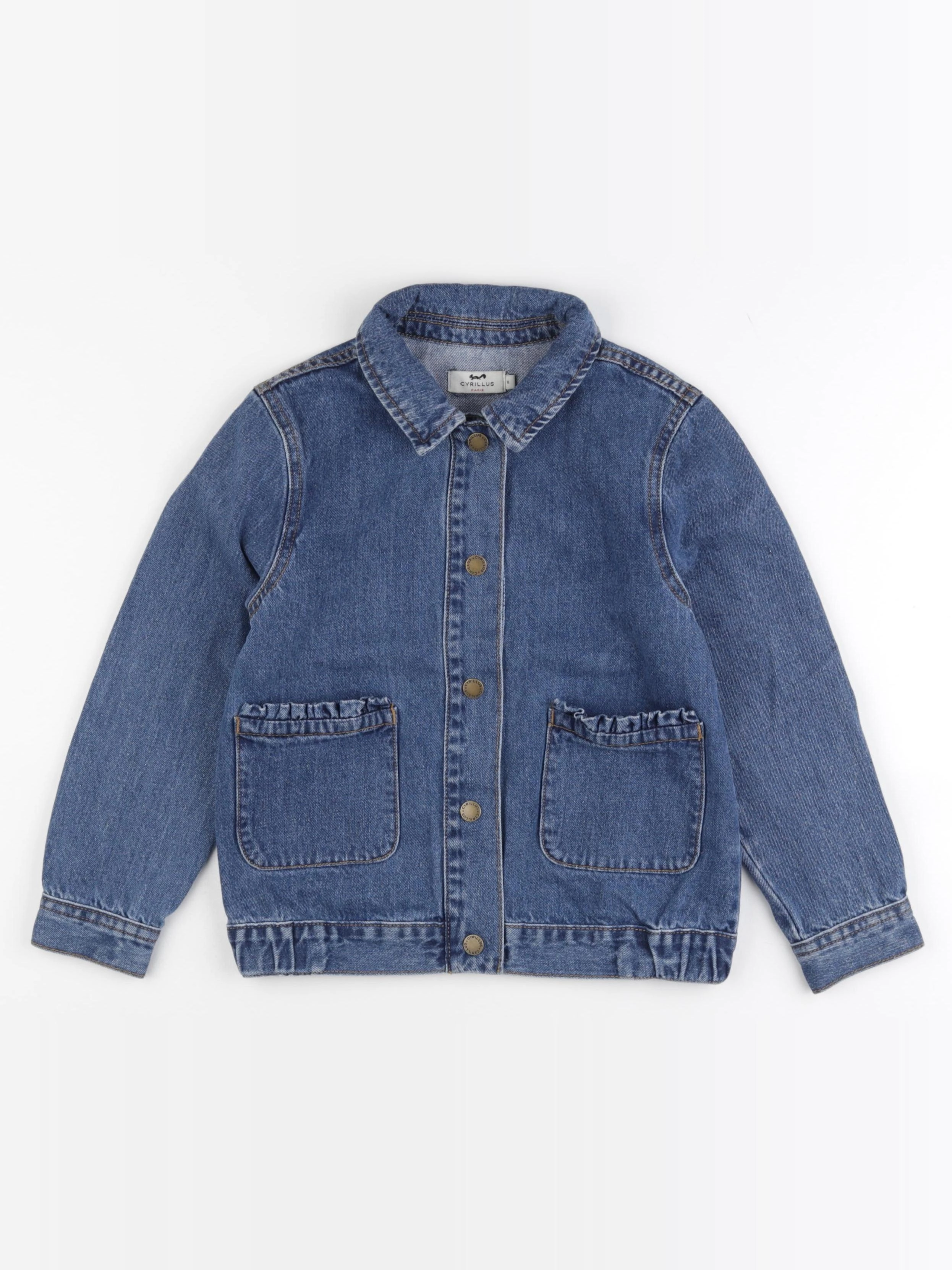 Cyrillus - veste bleu - 8 ans