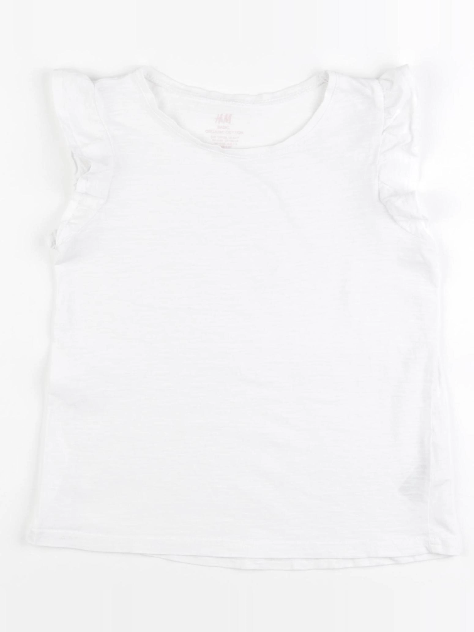 H&M - tee-shirt blanc - 6/8 ans