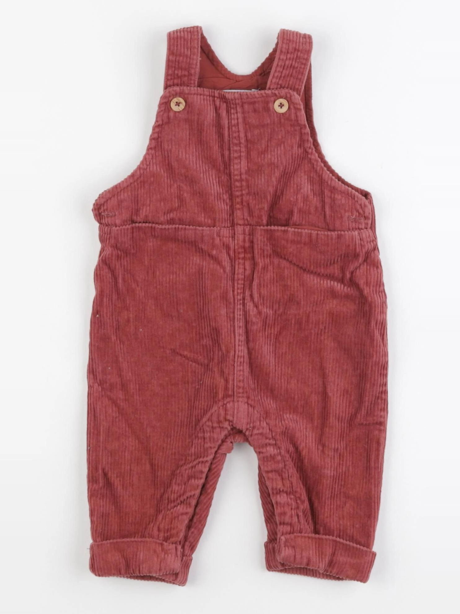 Vertbaudet - salopette rouge - 6 mois