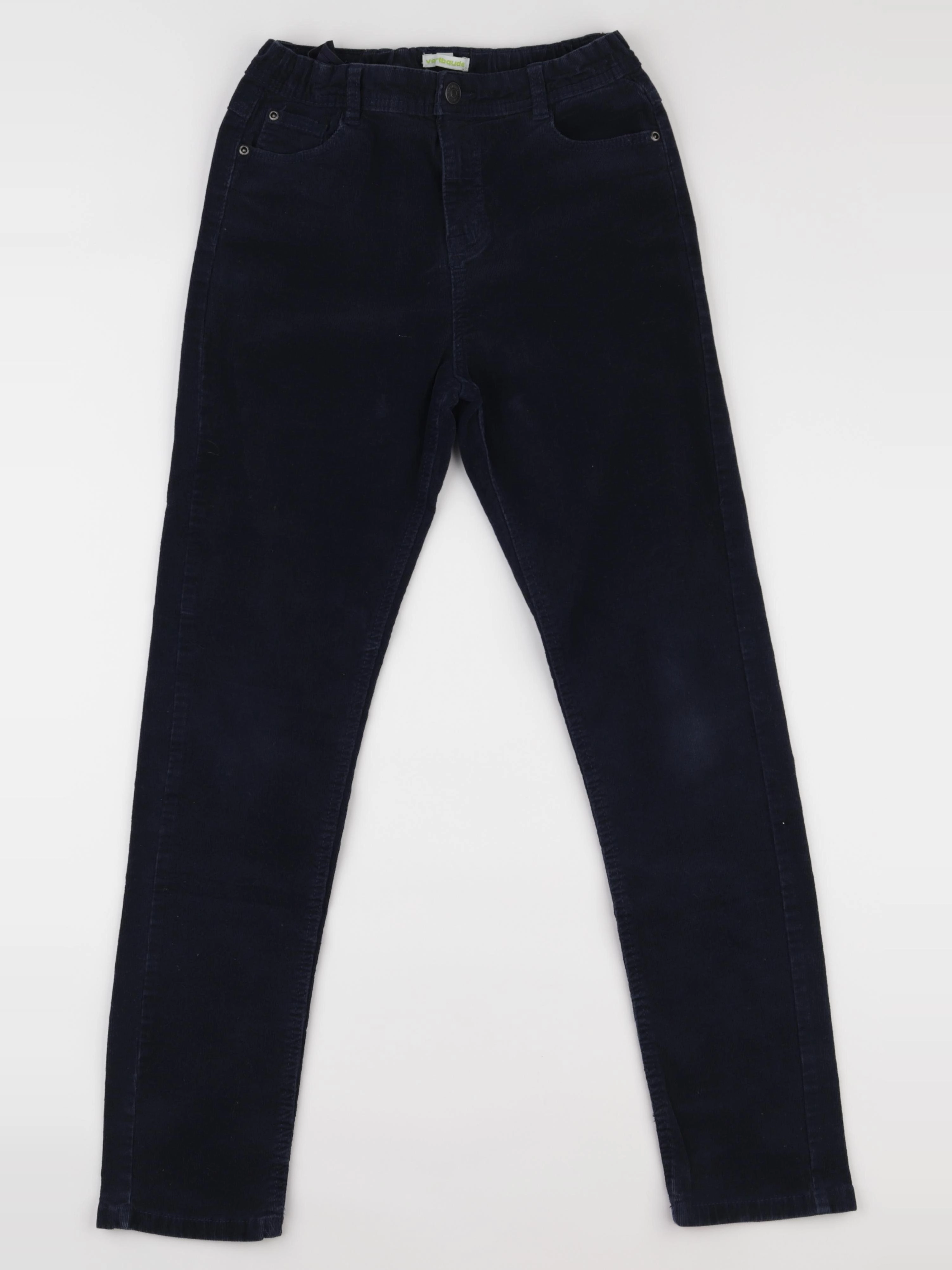 Vertbaudet - pantalon doublé bleu - 12 ans