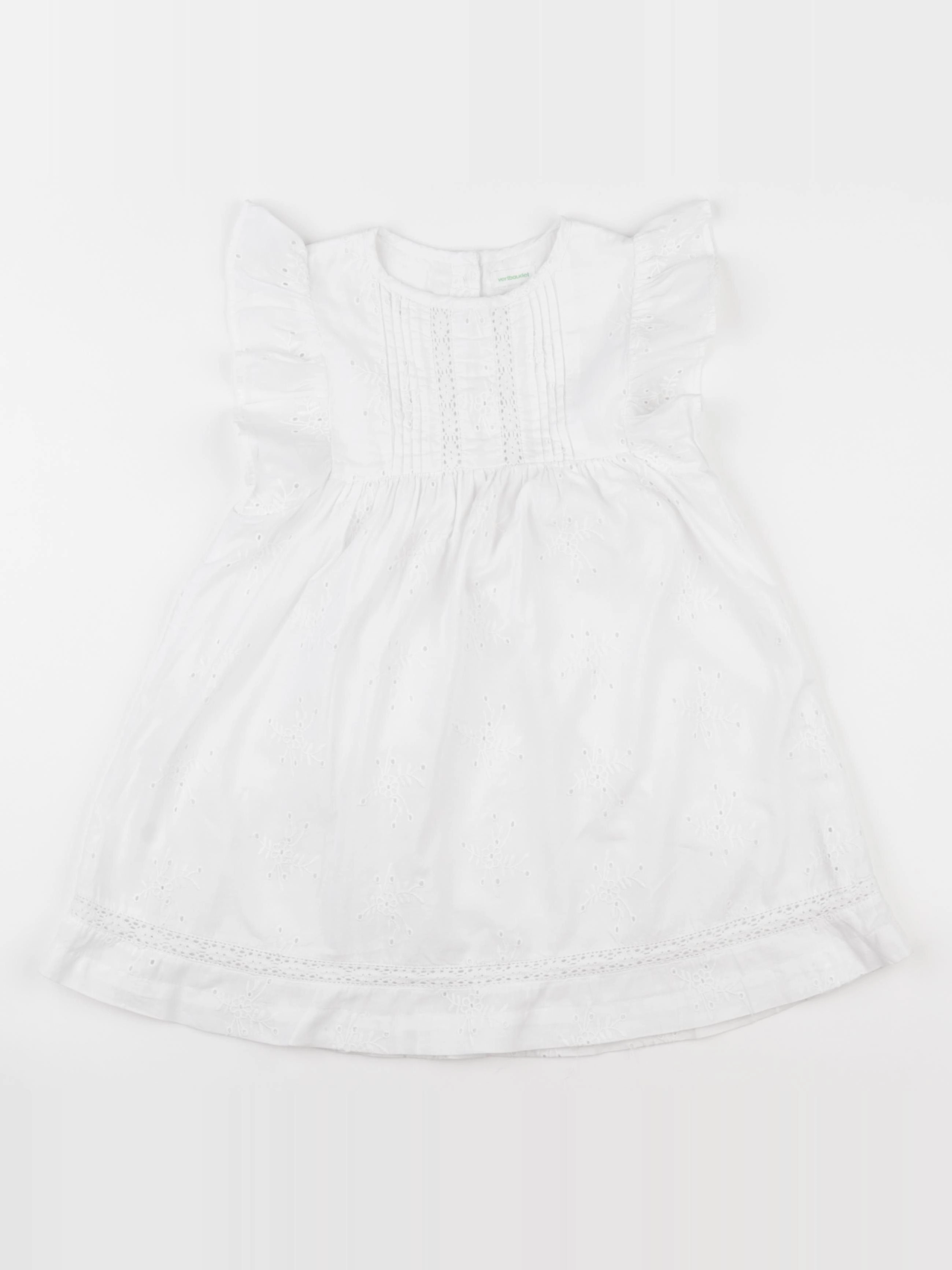 Vertbaudet - robe blanc - 8/9 ans
