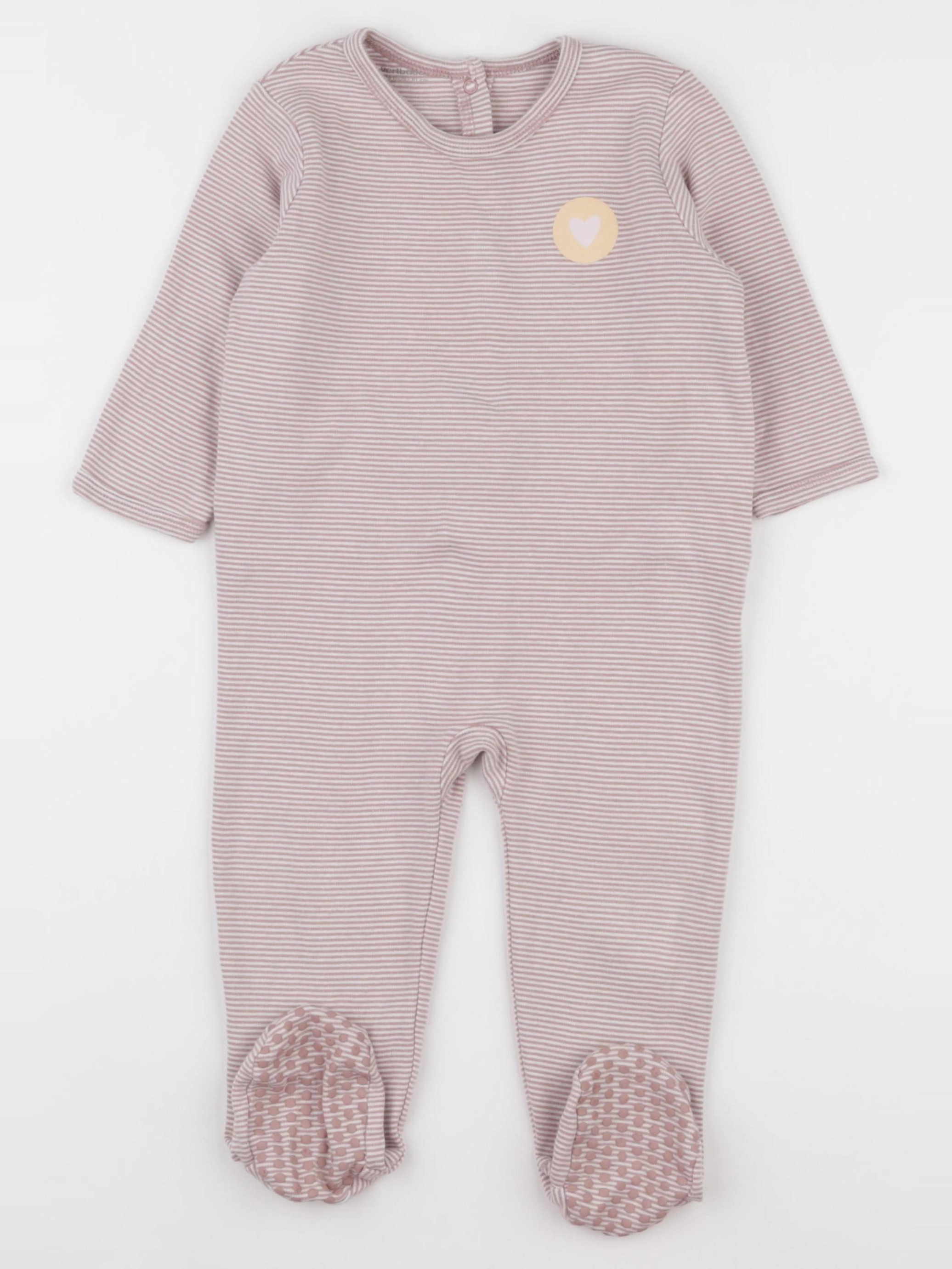 Vertbaudet - pyjama coton rose - 18 mois