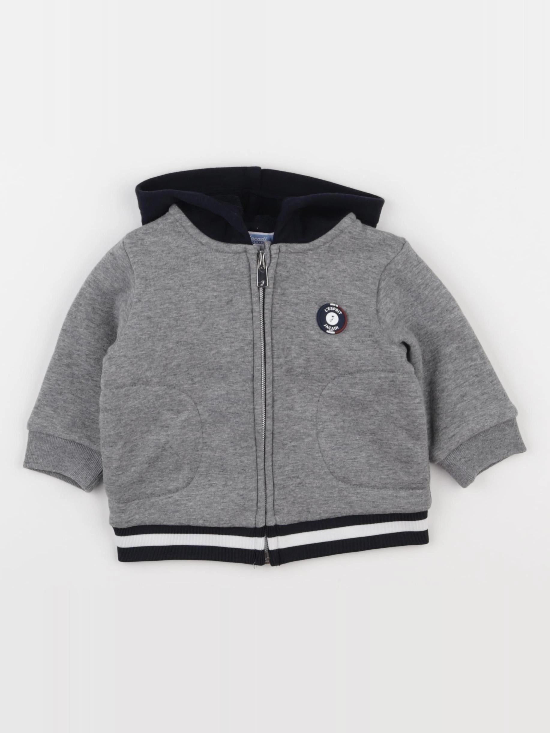 Jacadi - sweat gris - 6 mois