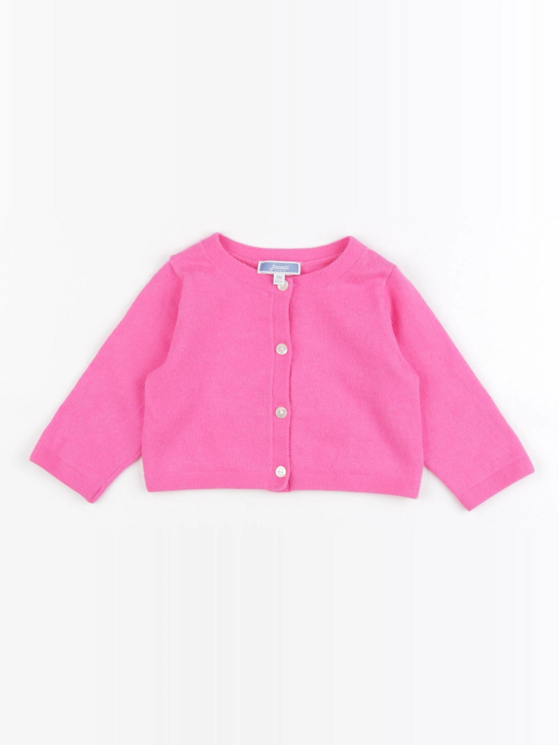 Jacadi - gilet rose - 6 mois