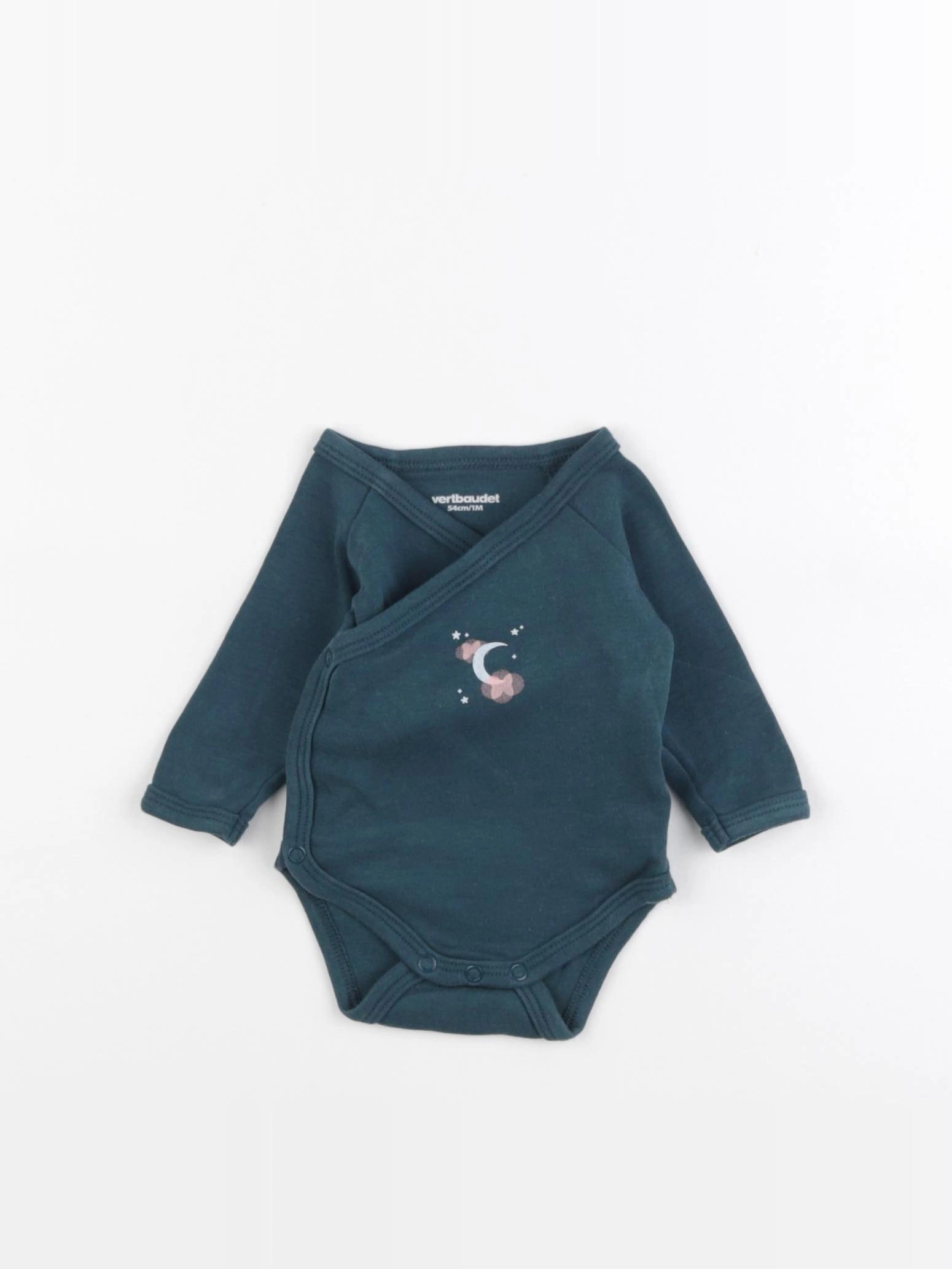 Vertbaudet - body bleu - 1 mois