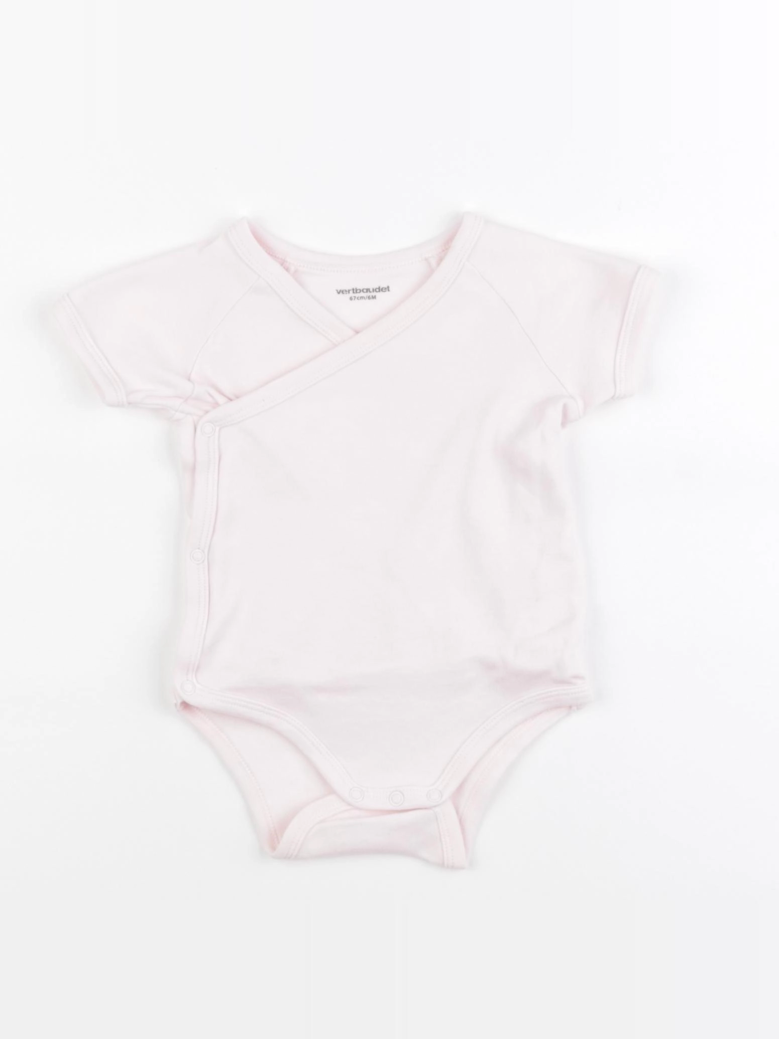 Vertbaudet - body rose - 6 mois