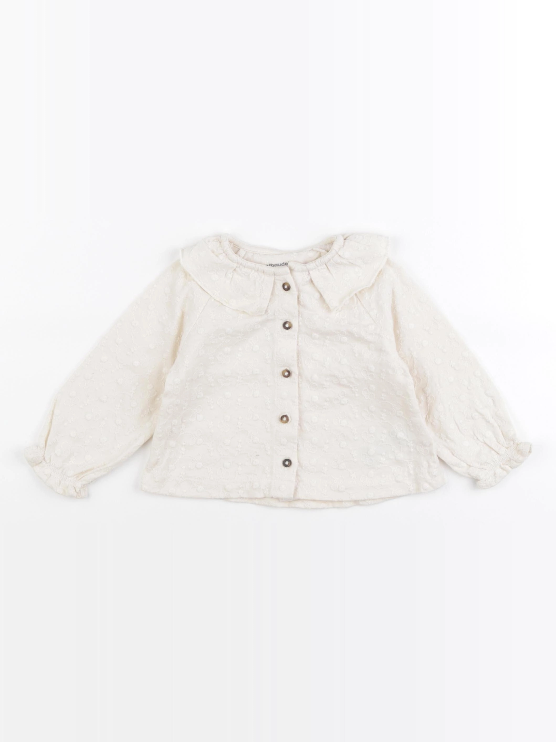 Vertbaudet - tee-shirt beige - 12 mois