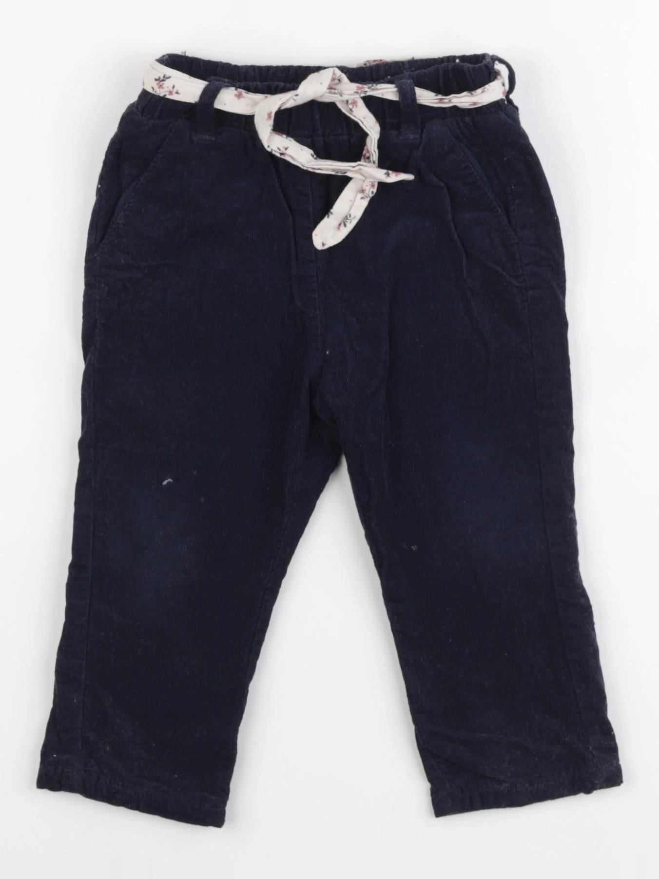 Vertbaudet - pantalon bleu - 12 mois