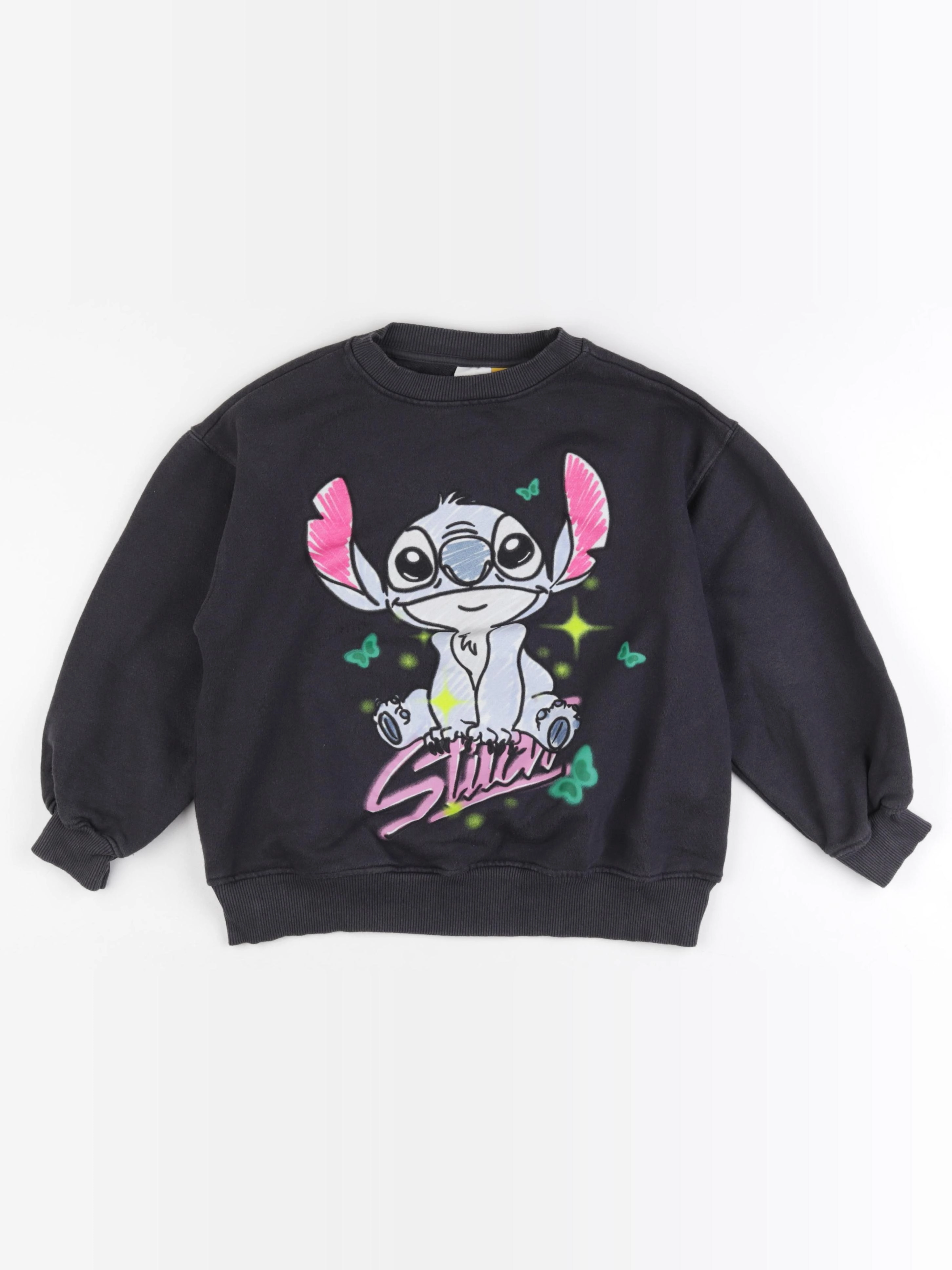 Zara - sweat imprimé au dos gris - 11/12 ans