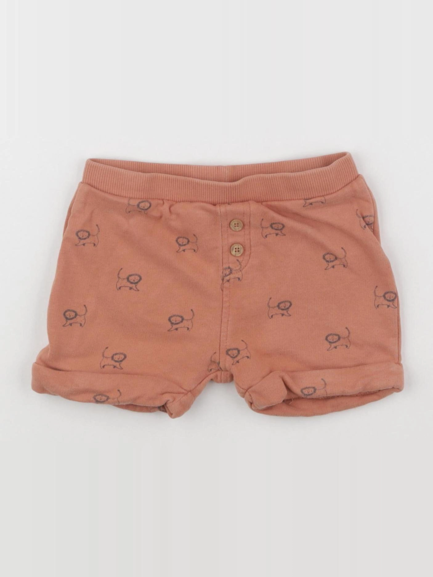 Vertbaudet - short orange - 18 mois