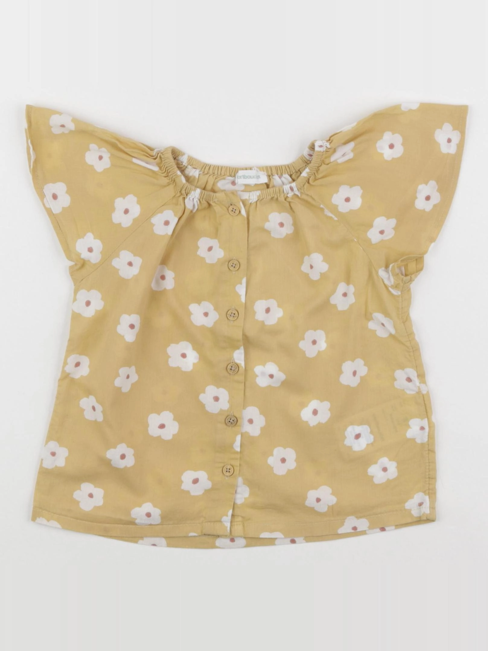 Vertbaudet - blouse jaune - 2 ans